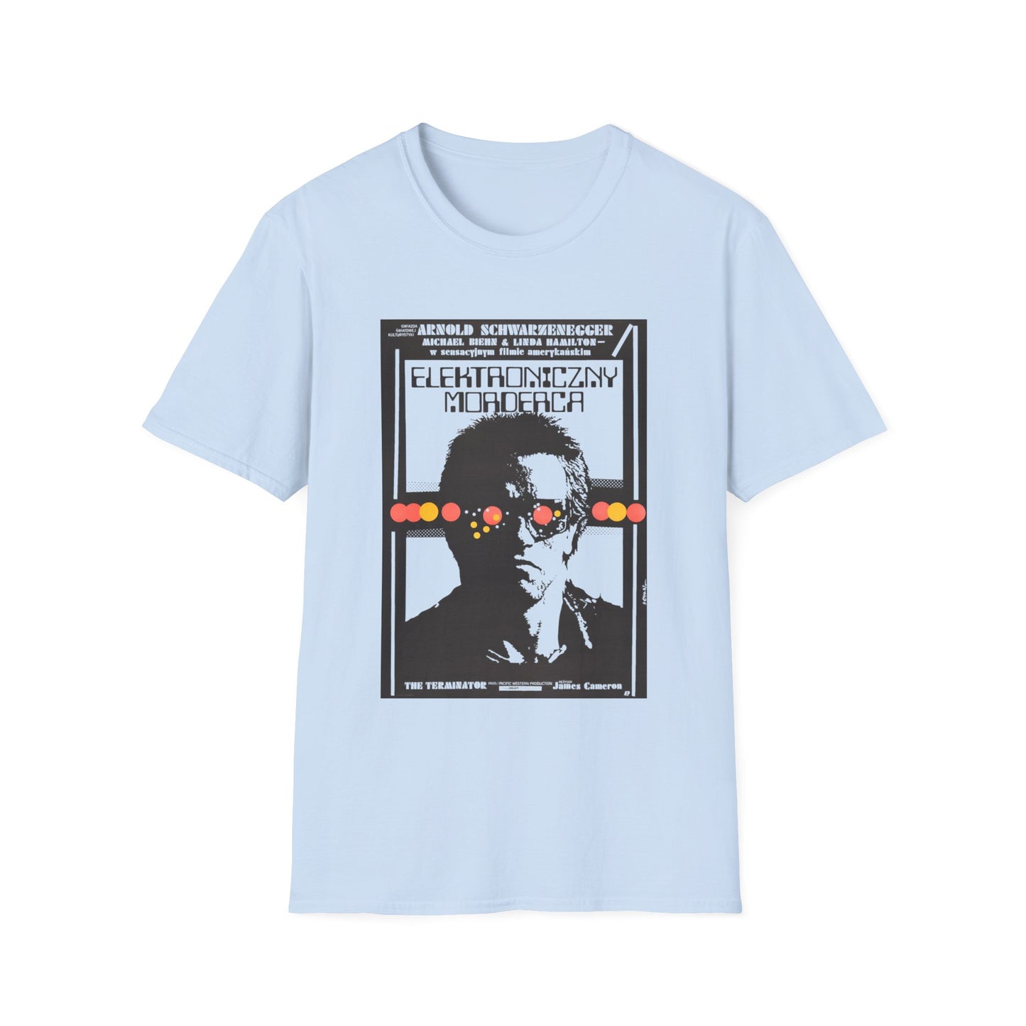 1987 terminator vintage polish movie poster tshirt