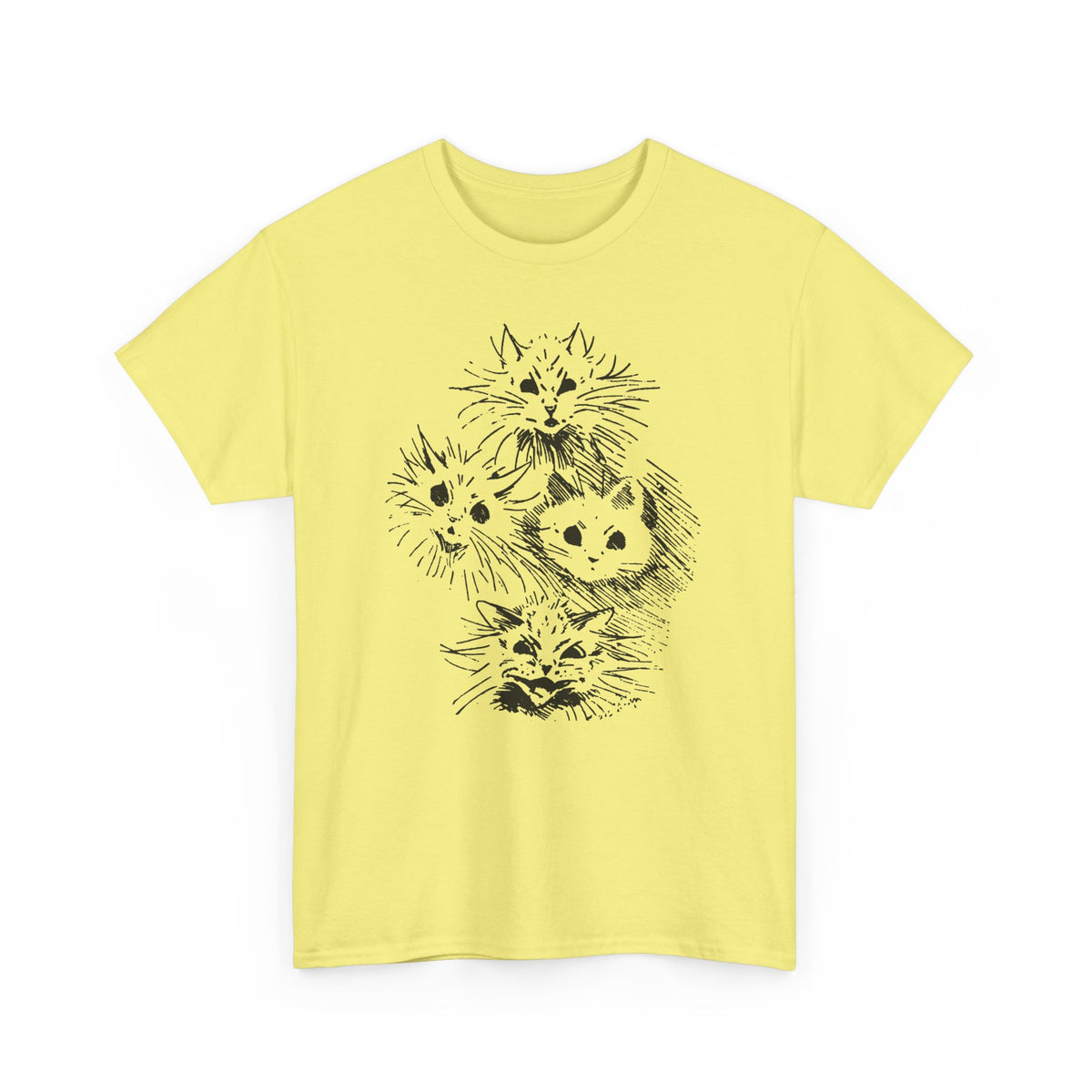 louis wain ghost cats sketch edit tshirt