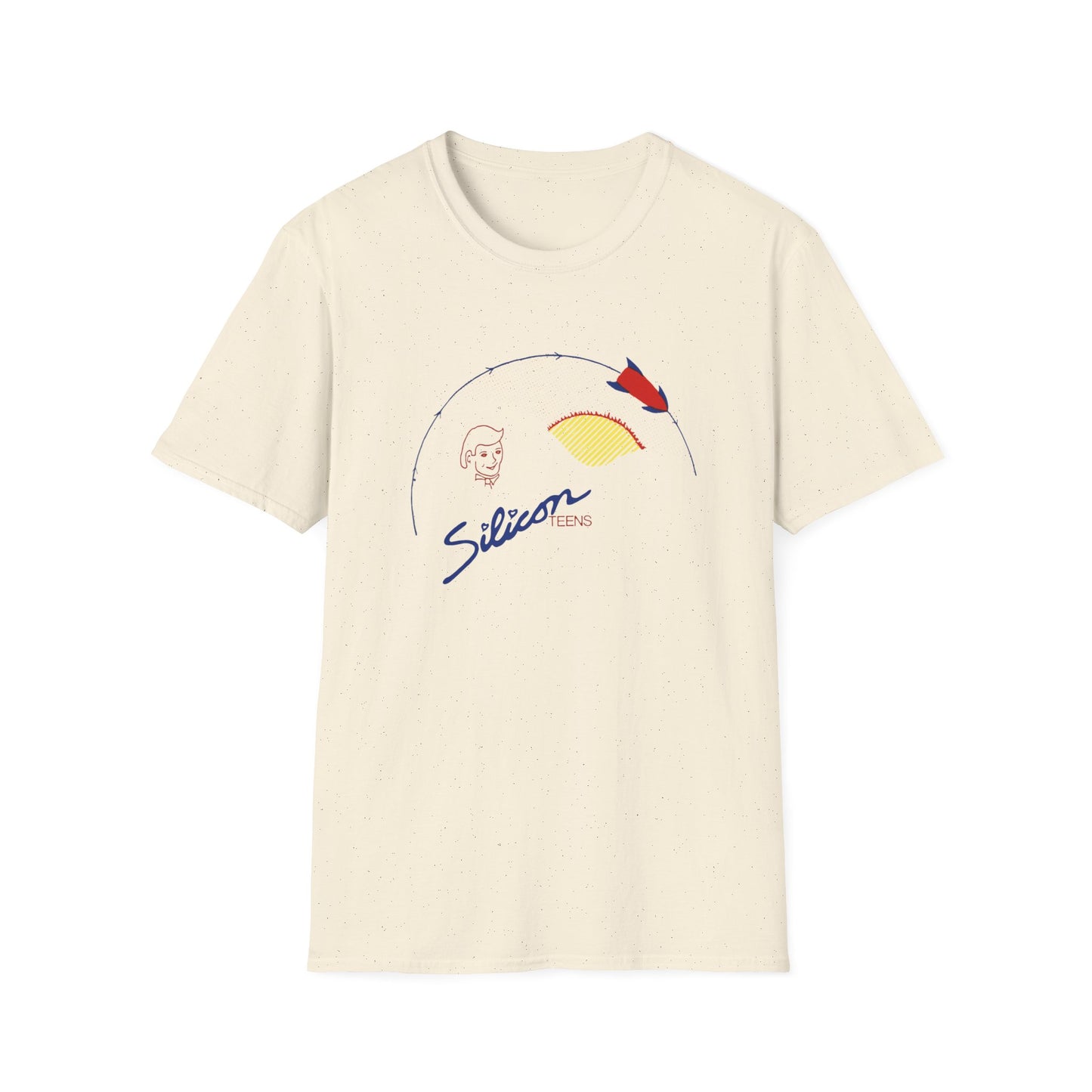 1979 new wave virtual band silicon teens fan art tshirt