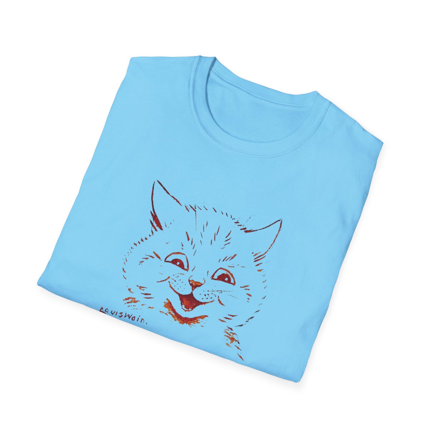 1924 louis wain cat painting i am happy because everyone loves me tshirt