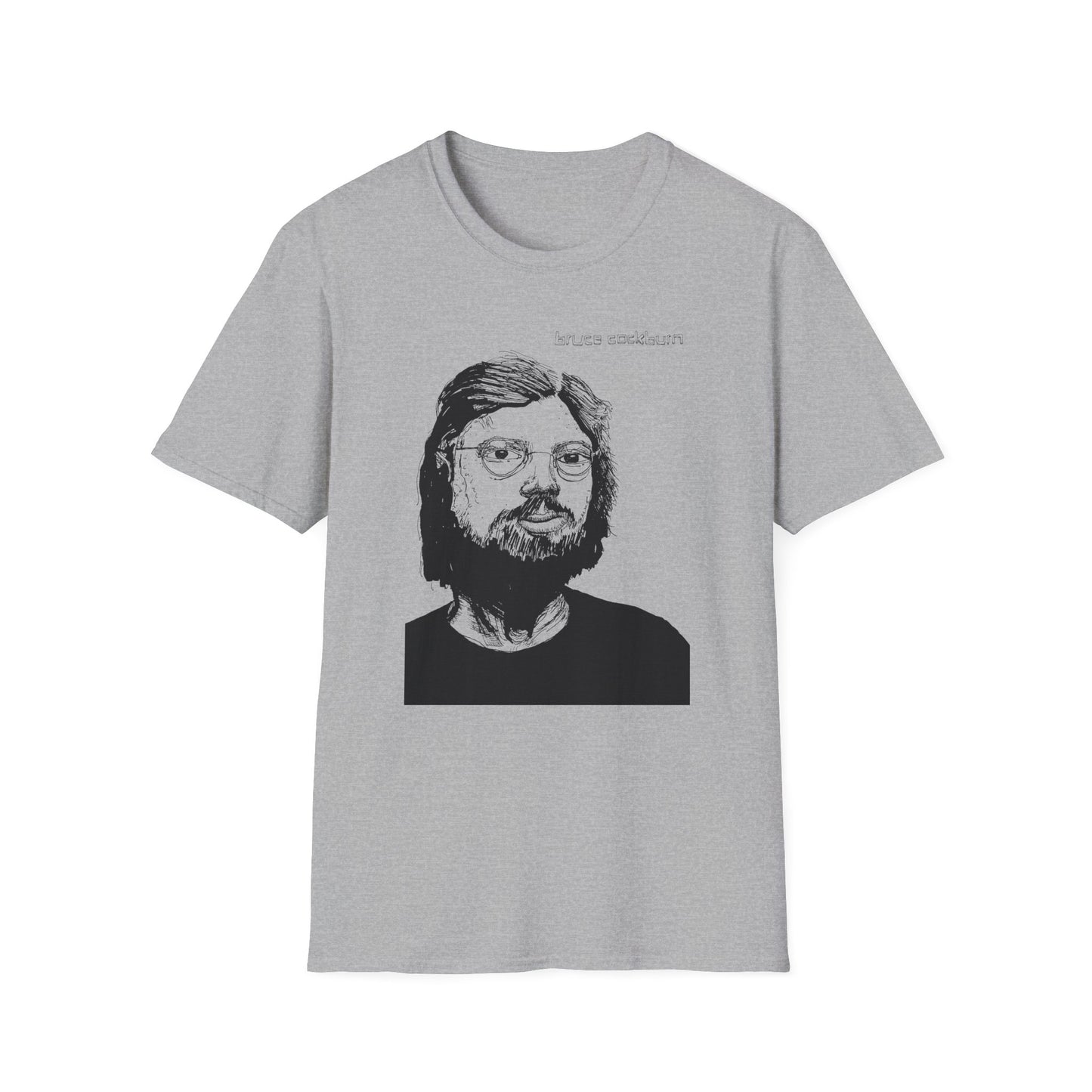 bruce cockburn original drawing tshirt