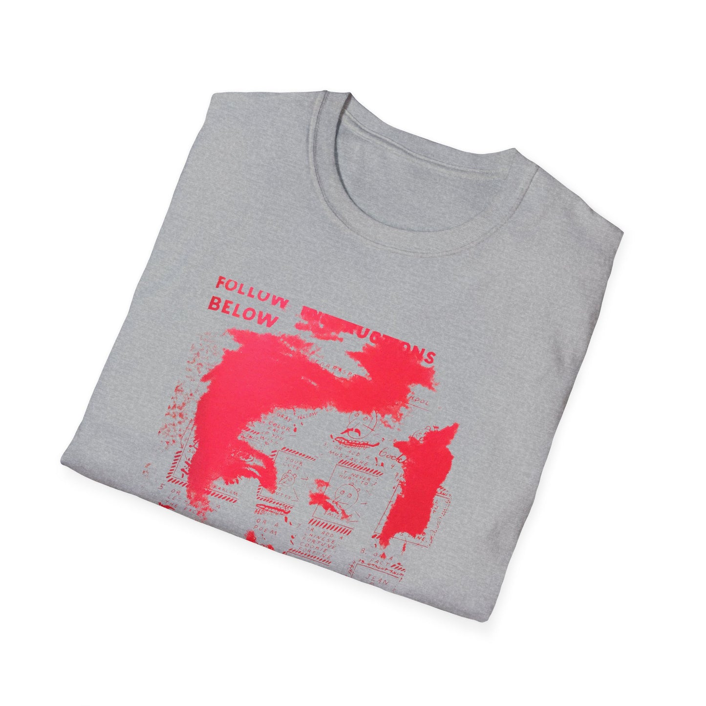 ray johnson arthur rimbaud art in red tshirt