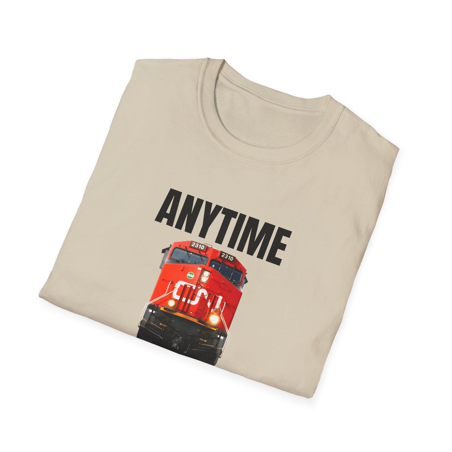 cn rail anytime is train time tshirt