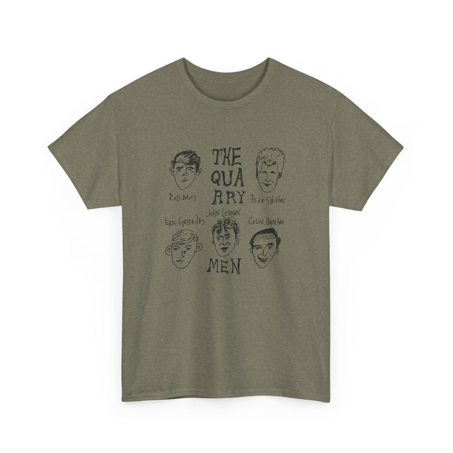 the quarrymen original lineup wonky sketch band tshirt
