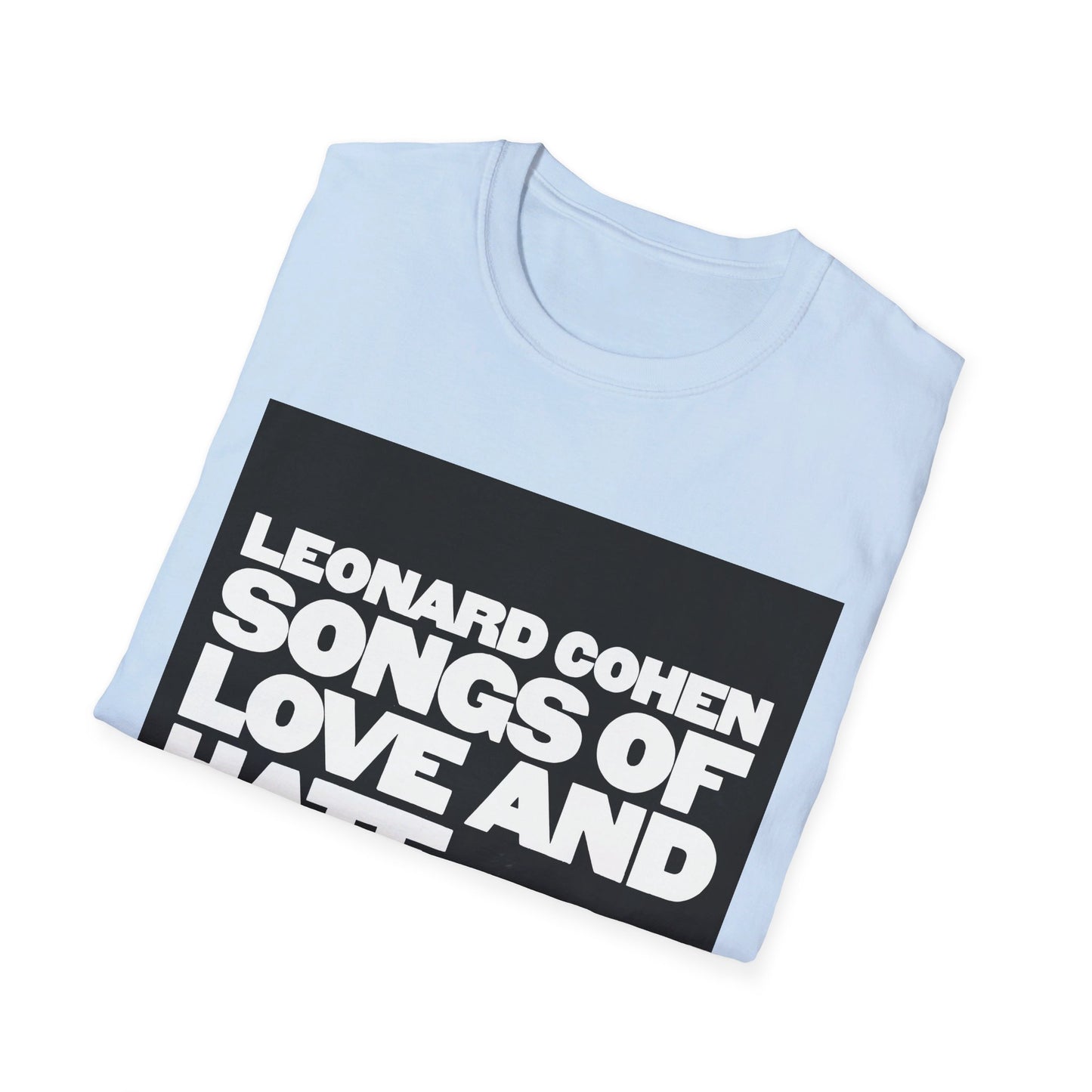 leonard cohen 1971 songs of love and hate album tshirt