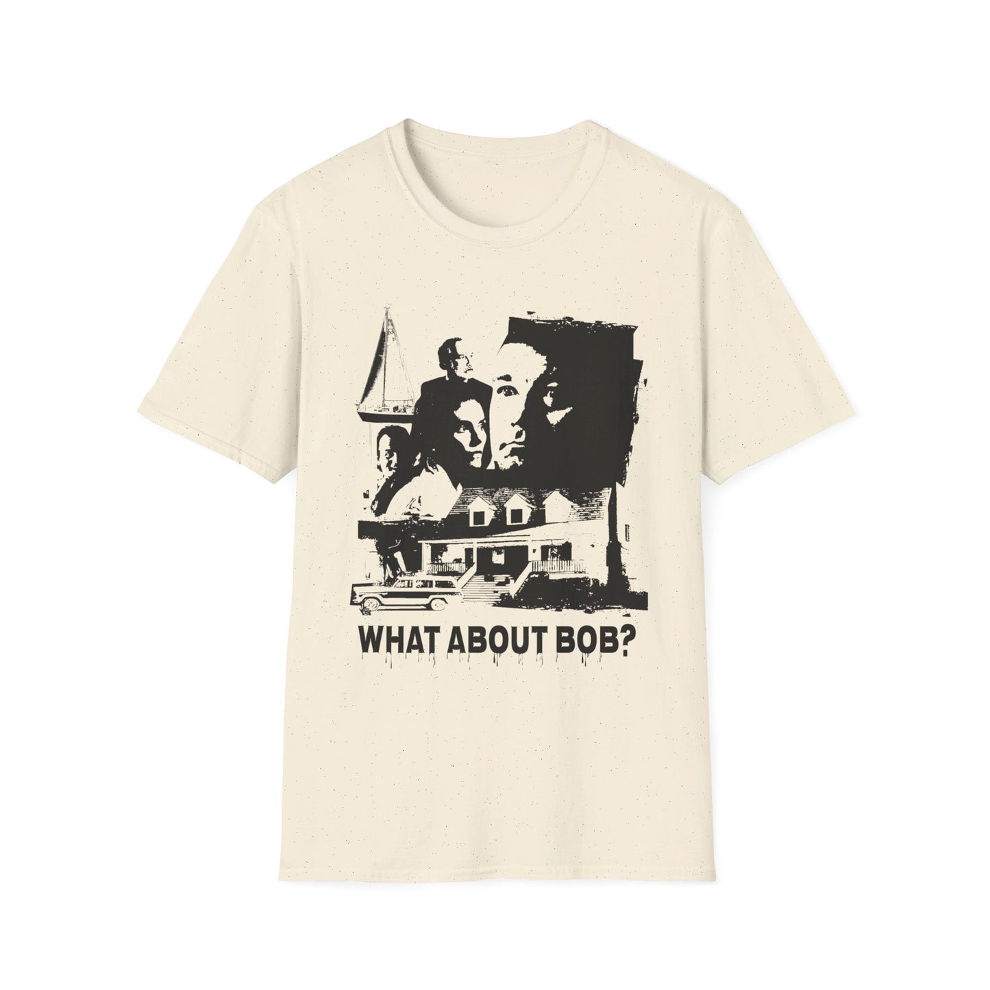 what about bob? 1991 family comedy movie fan art scary collage tshirt