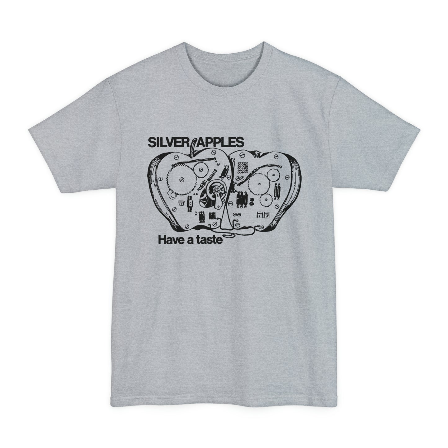 oversized silver apples 1968 have a taste unisex tall beefy tshirt