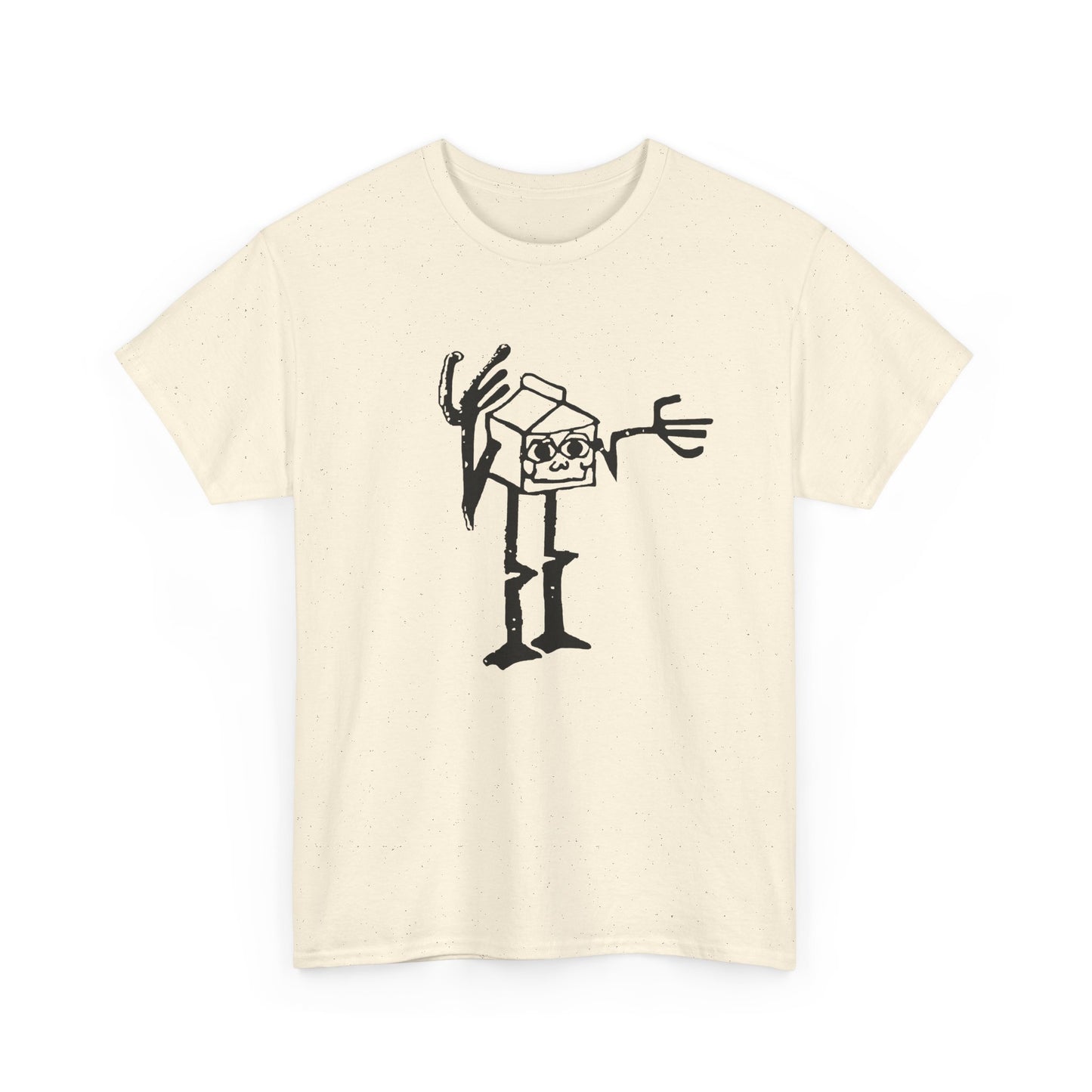 mid 80s anthropomorphic milk carton safety message reproduction tshirt