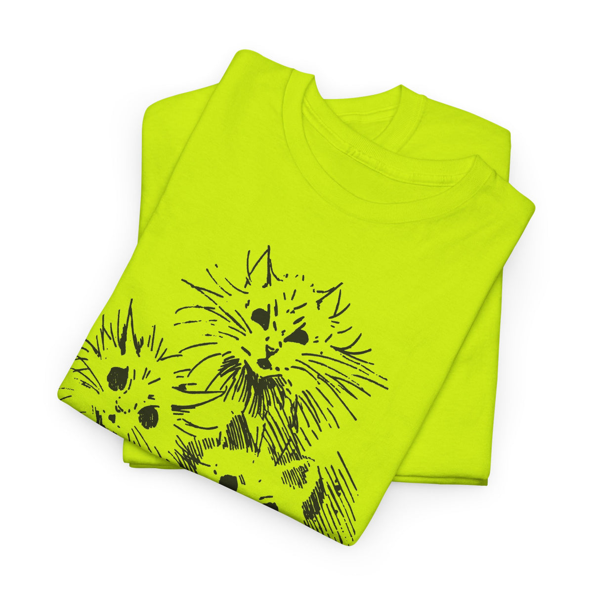 louis wain ghost cats sketch edit tshirt