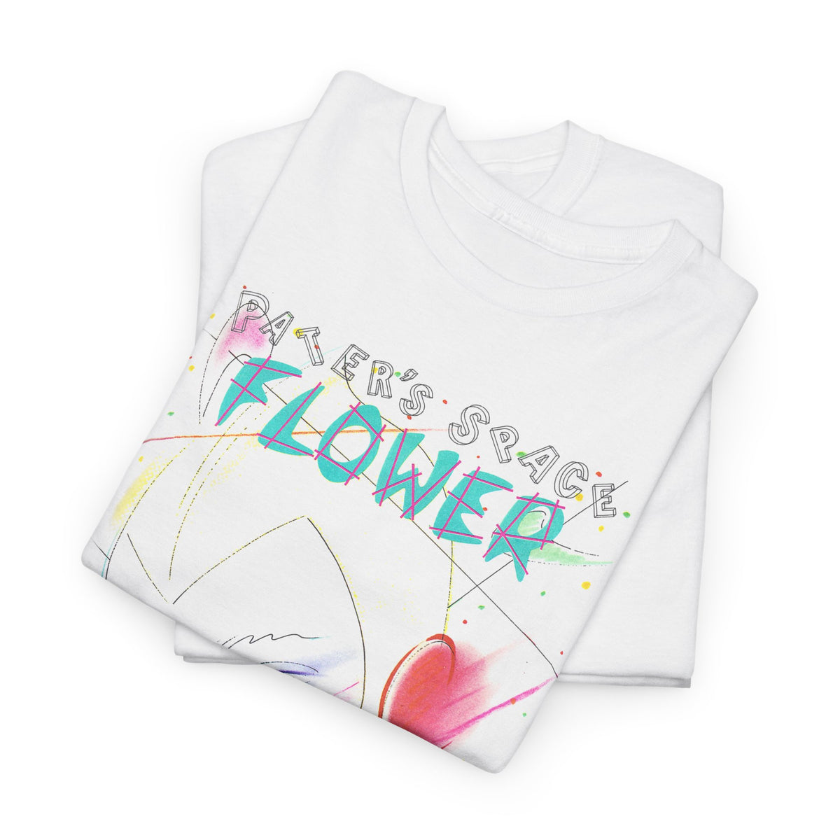 1979 pater sato airbrush illustraion pater's space flower custom edit tshirt