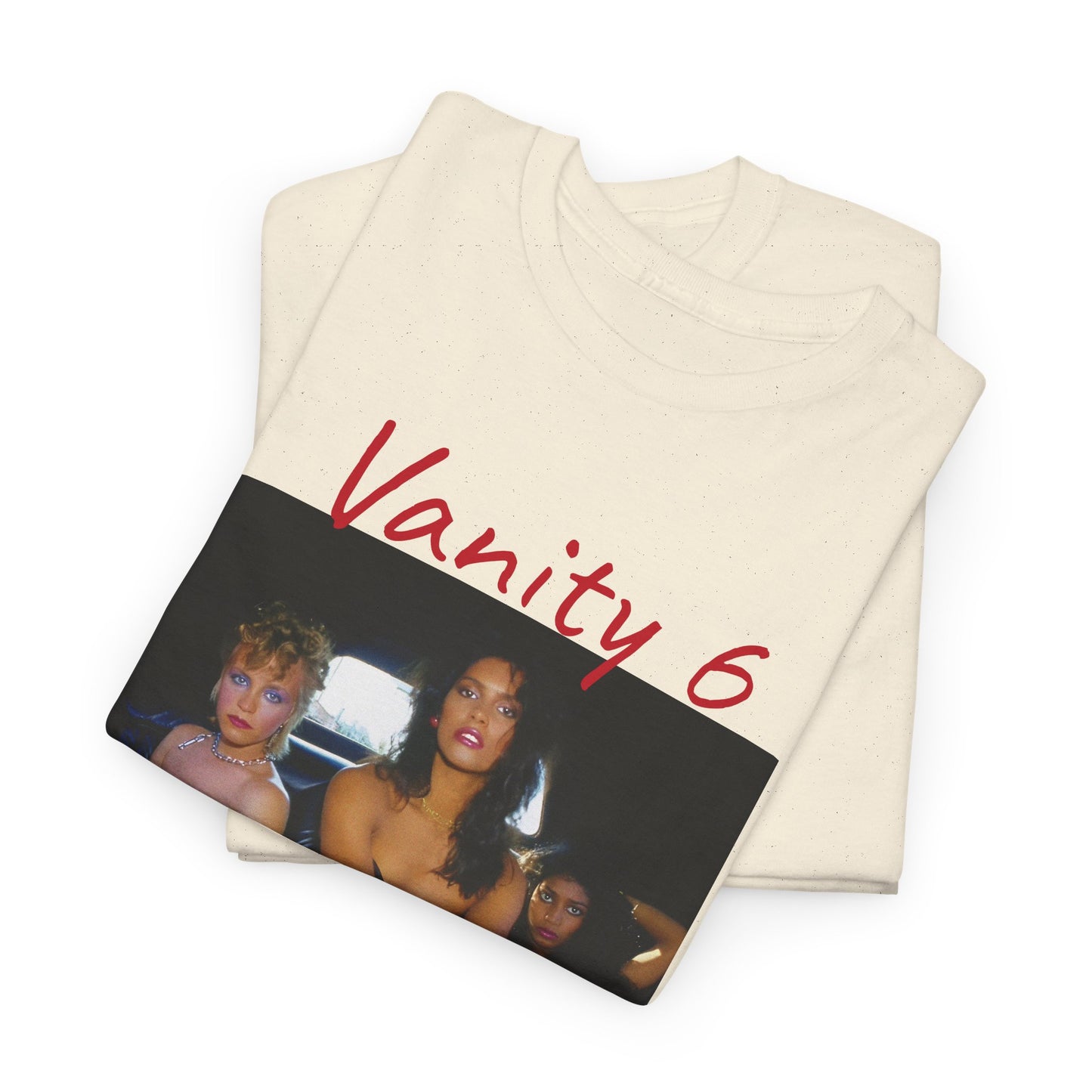 vanity 6 in a limousine tshirt
