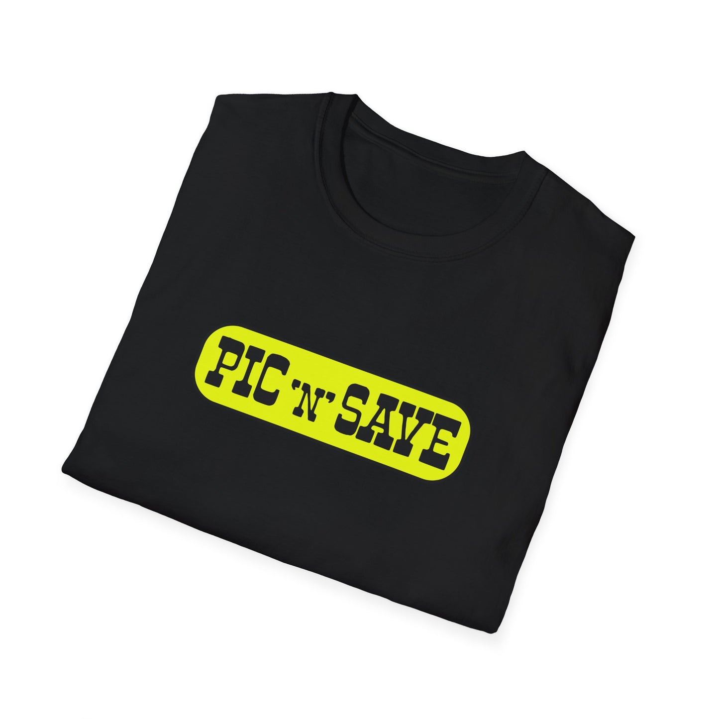 pic n save retail chain logo tshirt