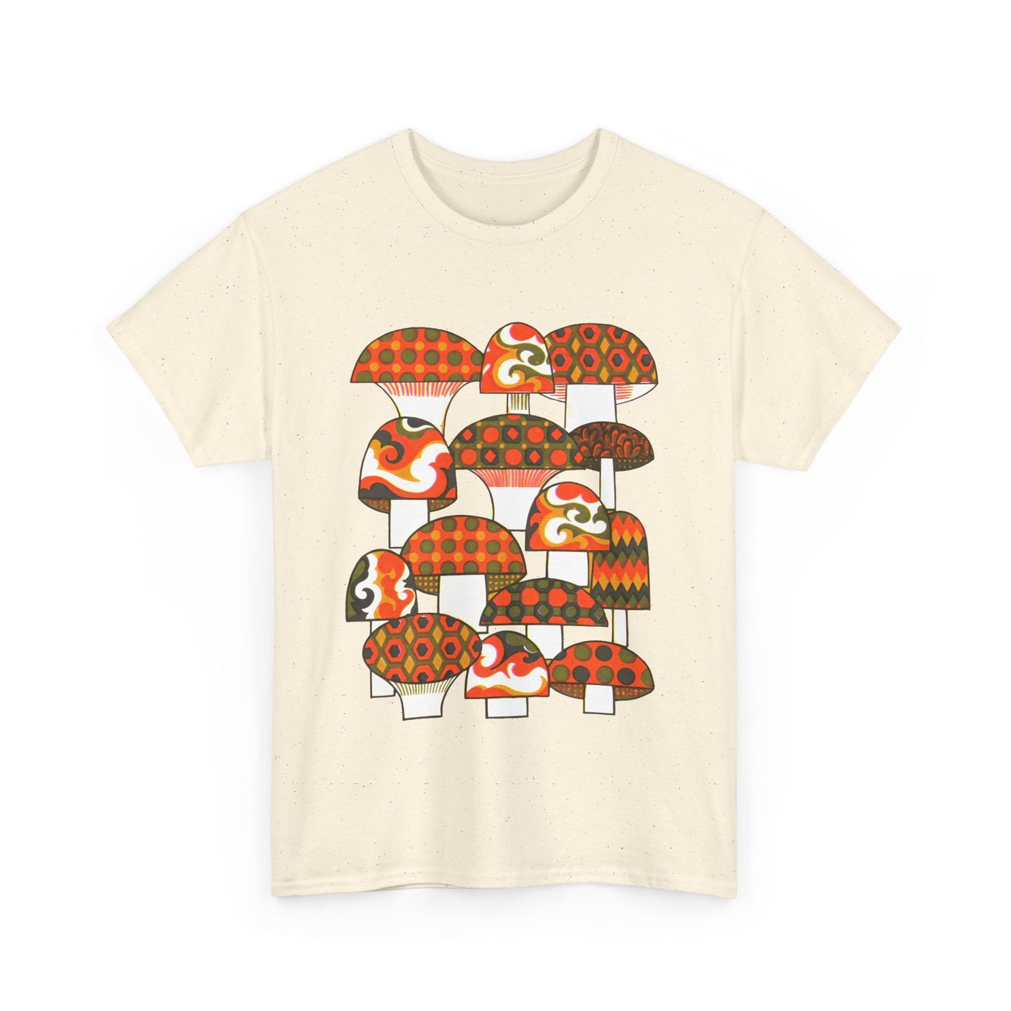 1970s mushrooms by george briard tshirt