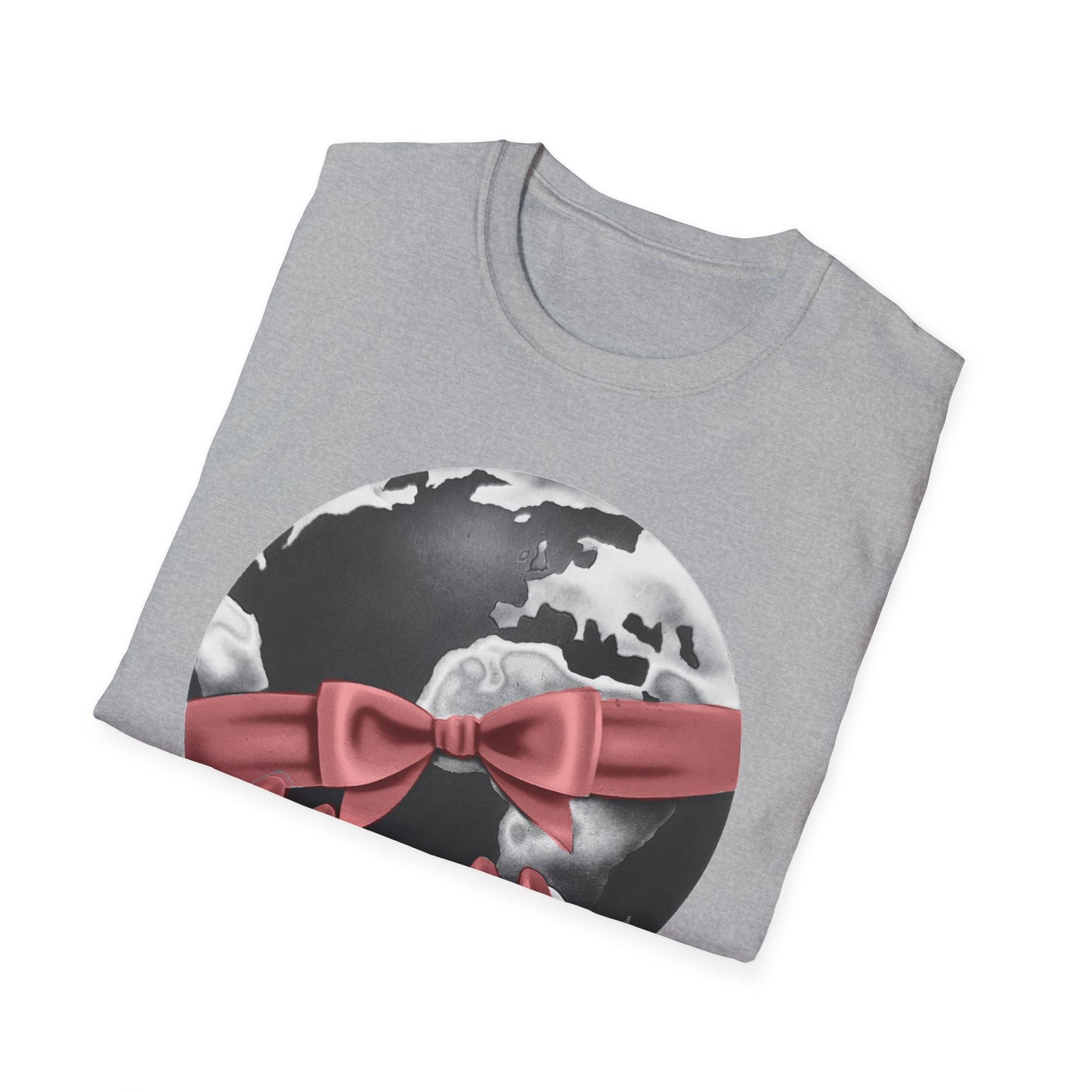 i'd give you the world 1980s graphic from a greeting card red nail version tshirt