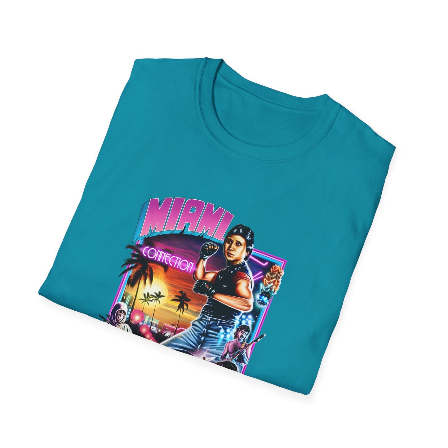1987 movie miami connection movie poster tshirt