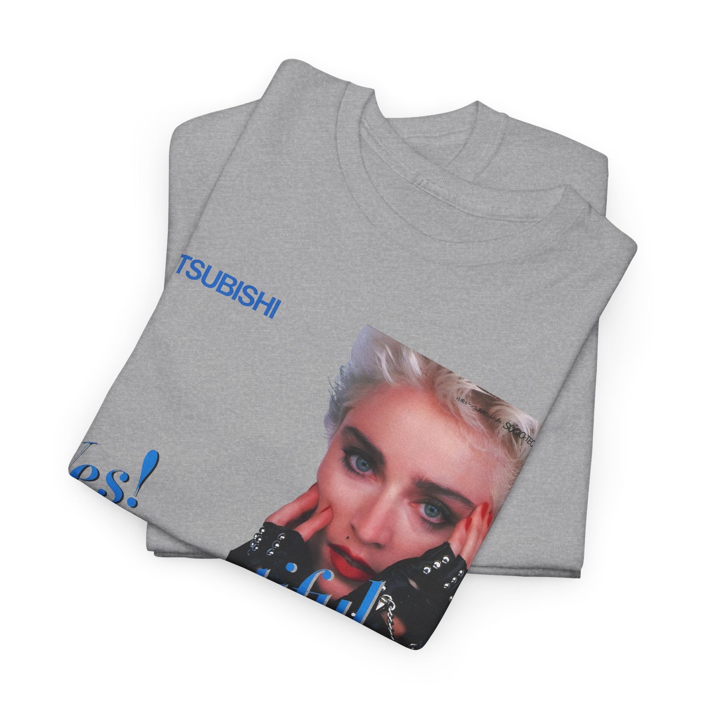1987 japanese mitsubishi hi fi video ad with madonna reproduction tshirt