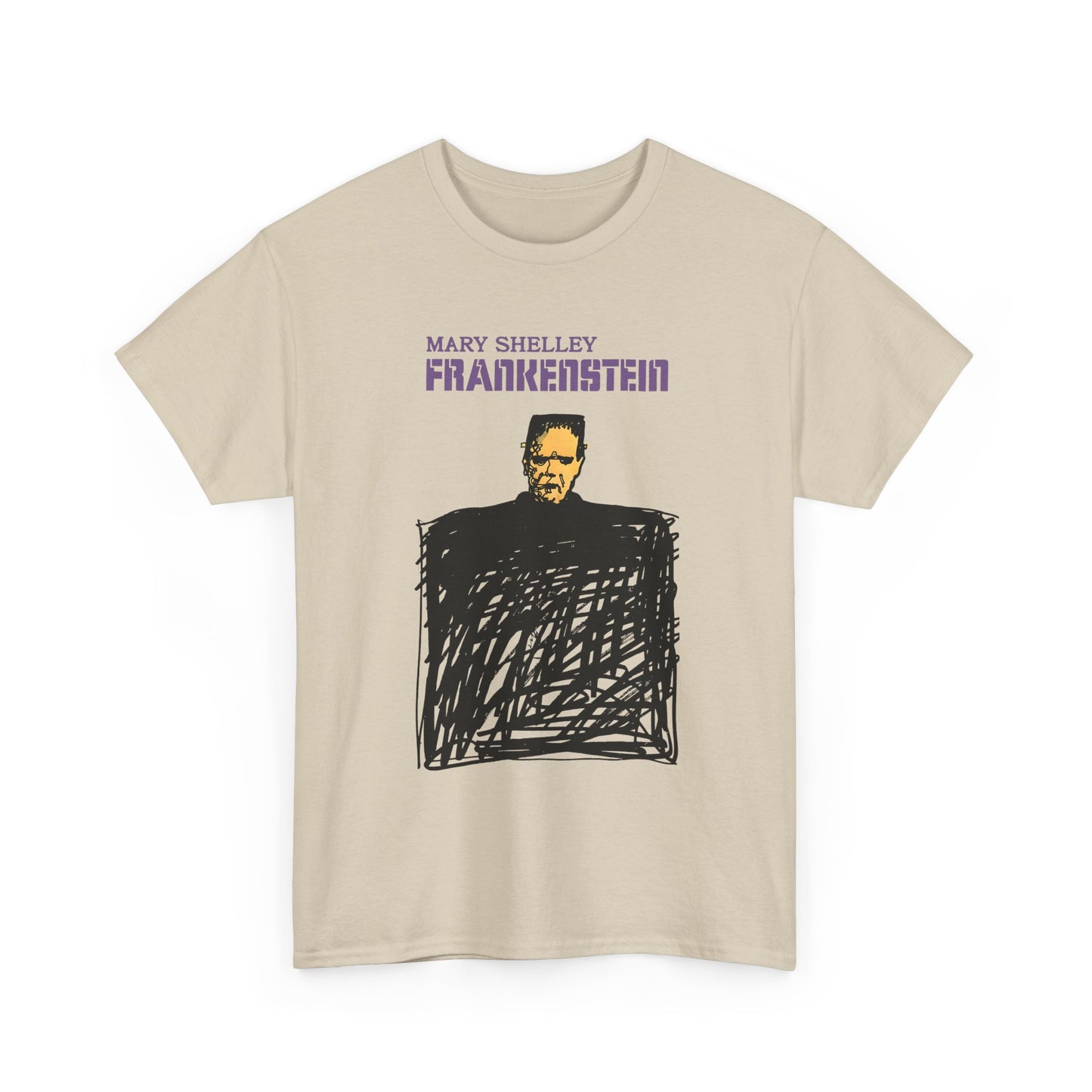 1970s italian book cover for mary shelley's 1818 gothic novel frankstein tshirt