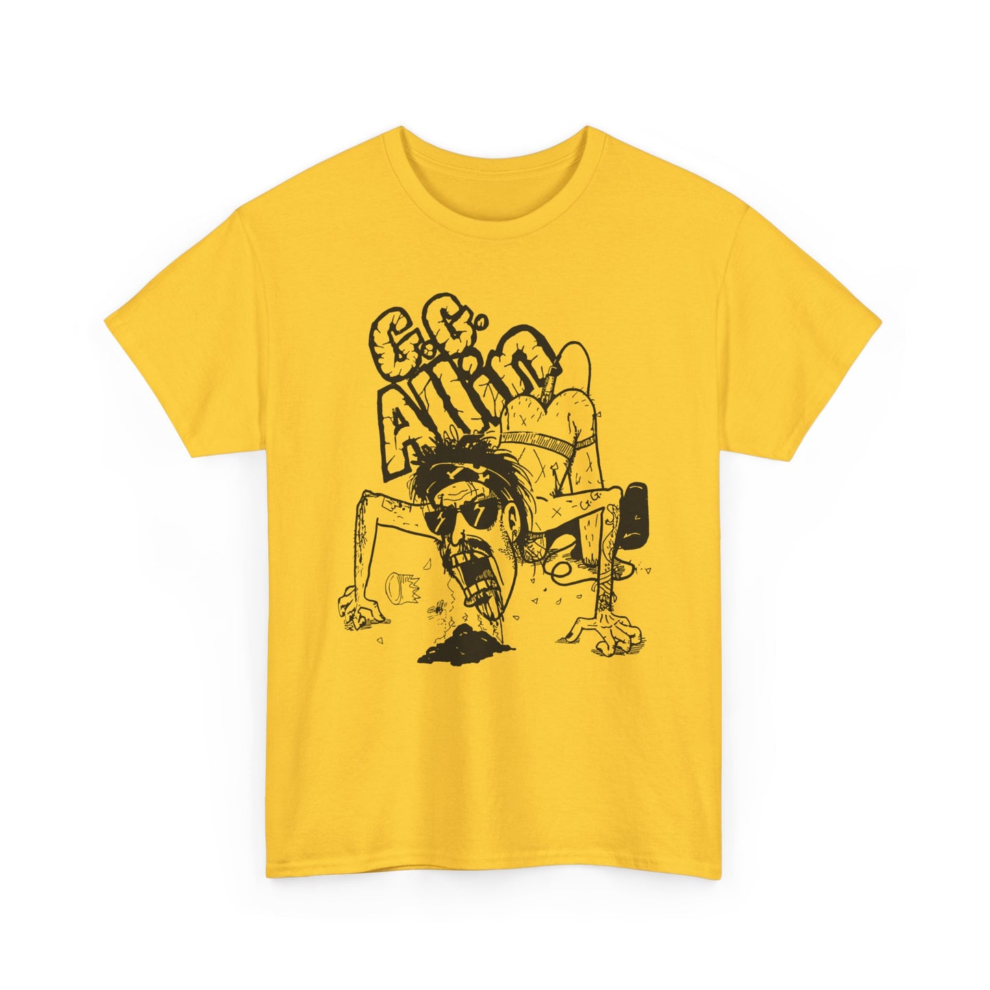 1990s gg allin show poster custom edit tshirt