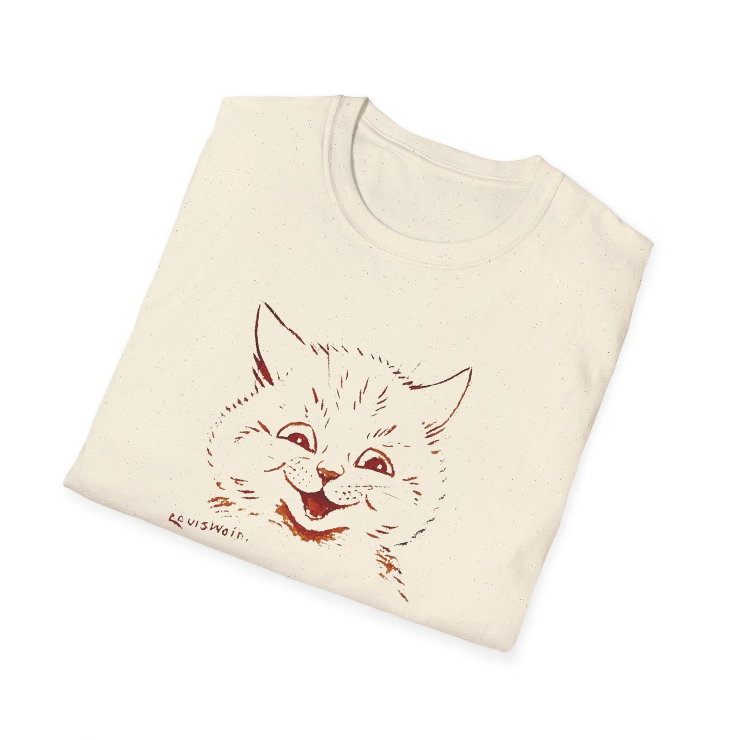 1928 louis wain cat painting "i am happy because everyone loves me" tshirt