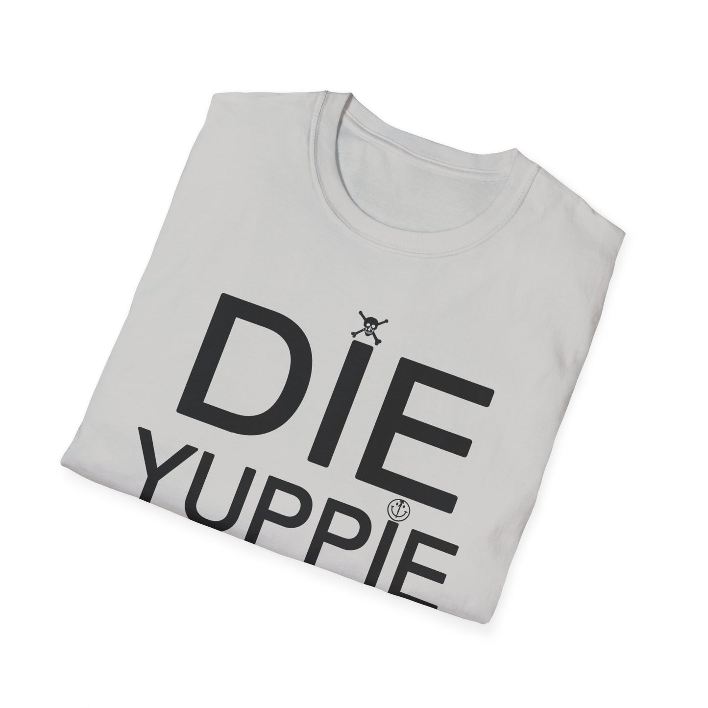 1980s NY inspired anti-gentrification message "die yuppie scum"! tshirt