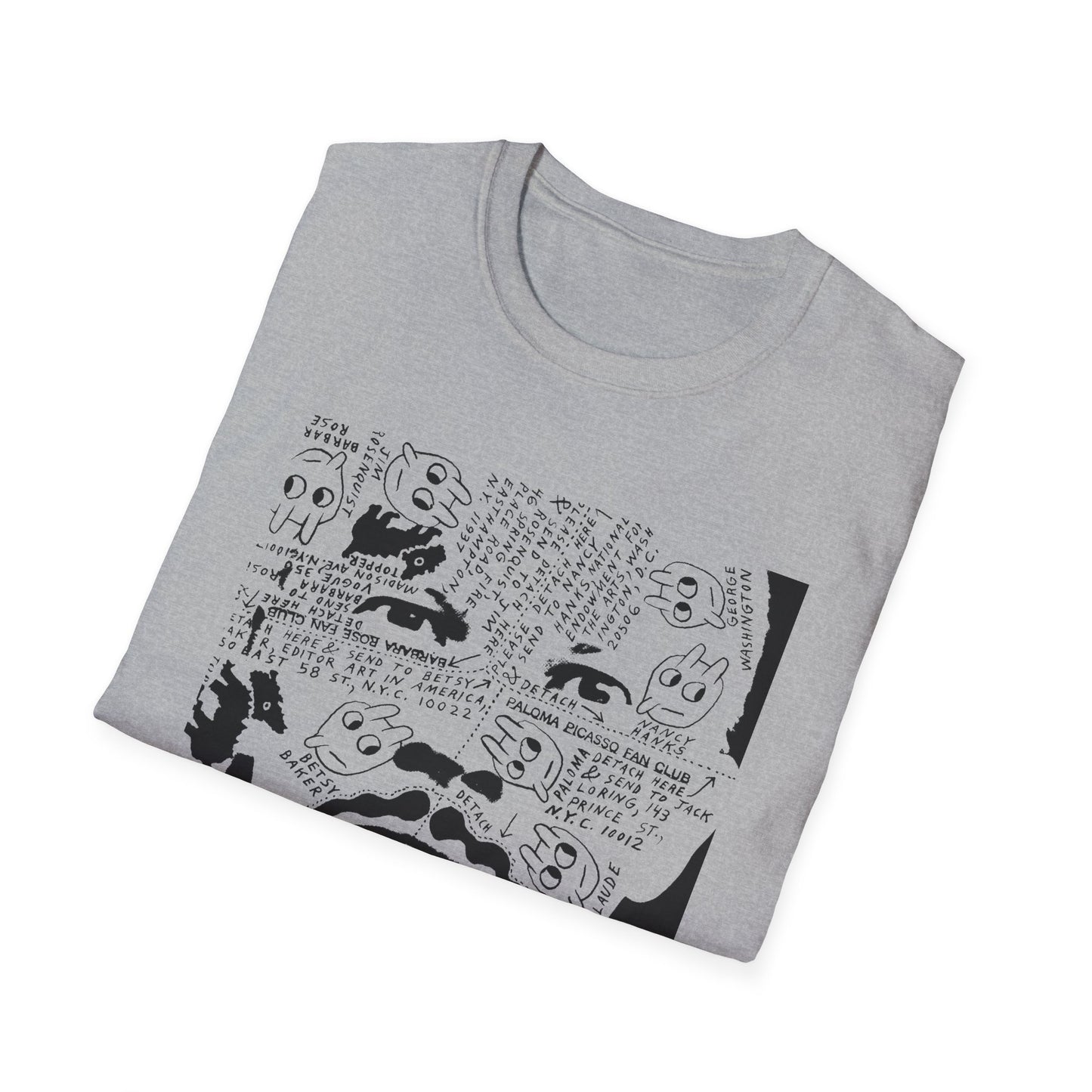 ray johnson's face tshirt