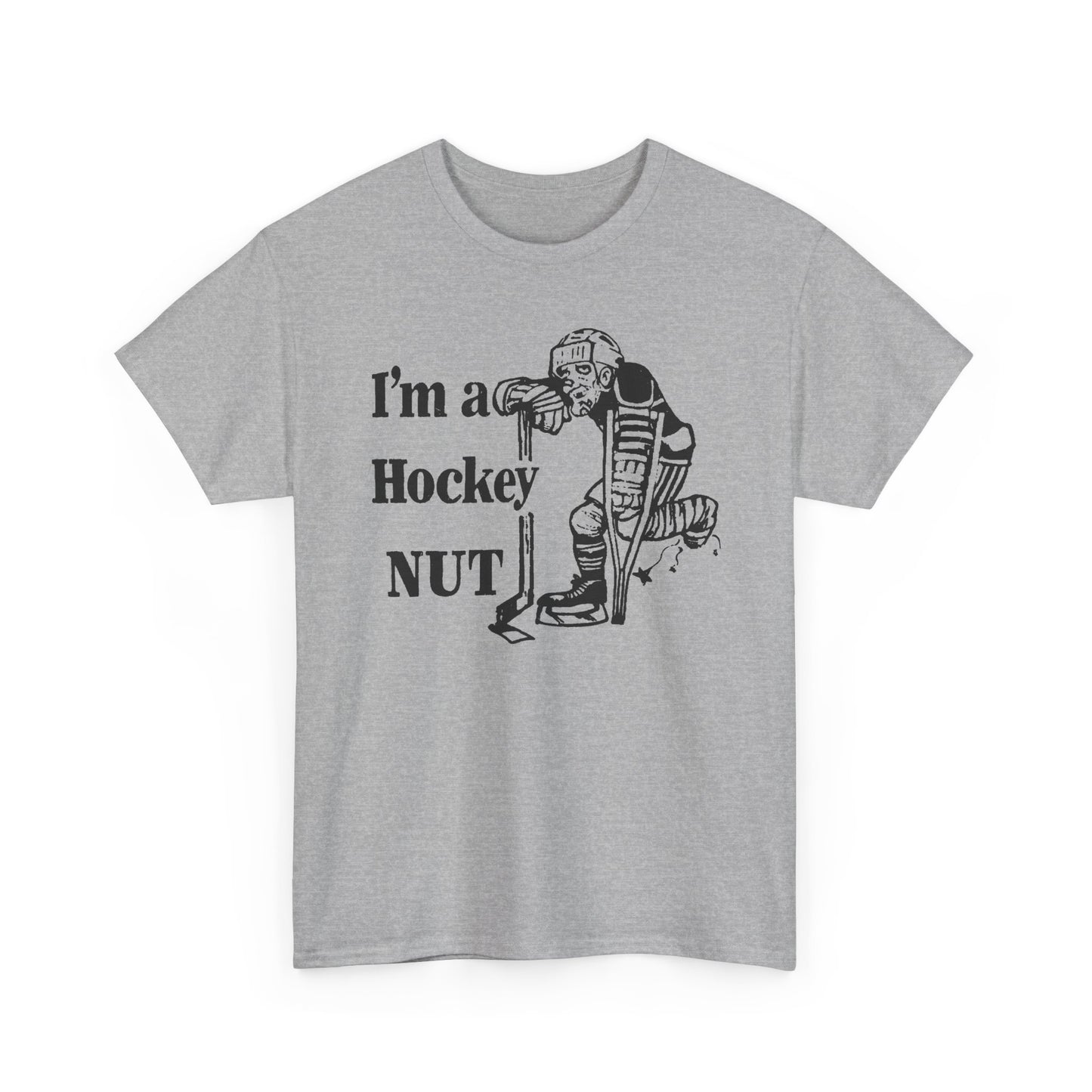 vintage canadian i'm a hockey nut graphic reproduction tshirt