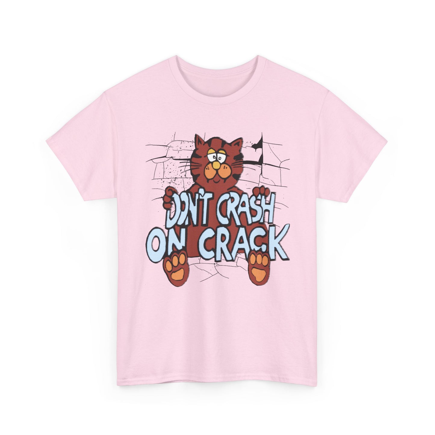 vintage graphic don't crash on crack cat custom edit tshirt
