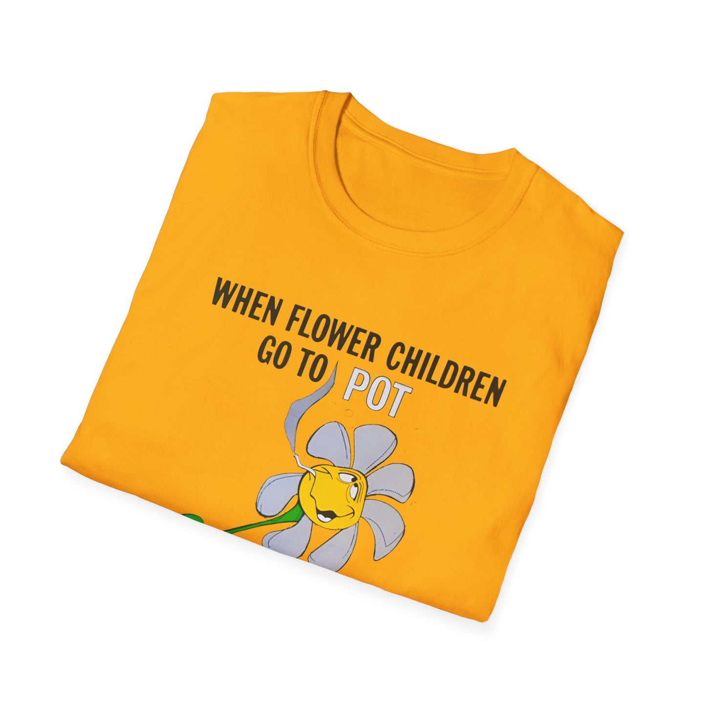 1960s/70s anti drug poster when flower children go to pot, they become blooming idiots? by smartset smarteen s.o.s tshirt
