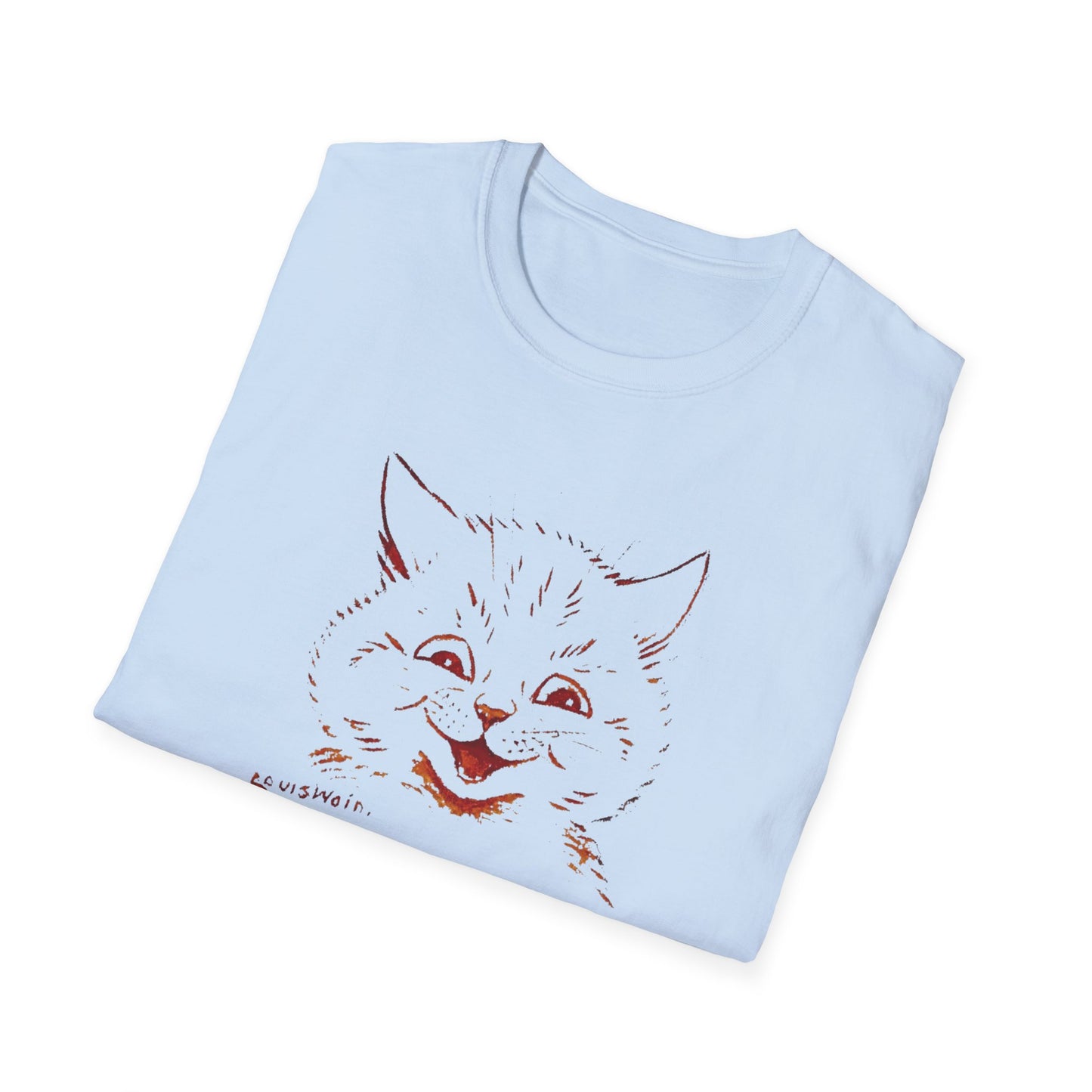 1924 louis wain cat painting i am happy because everyone loves me tshirt