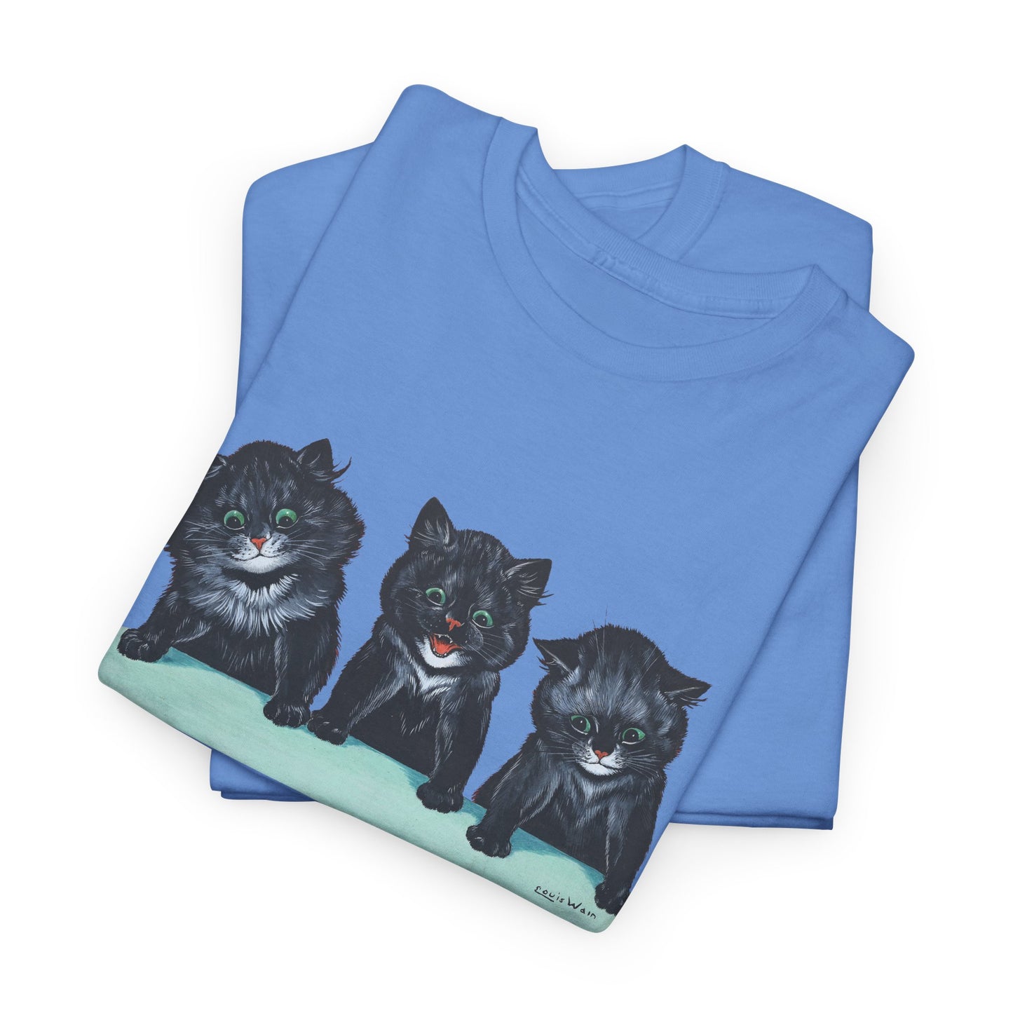 louis wain anthropomorphised cat painting 3 black cats