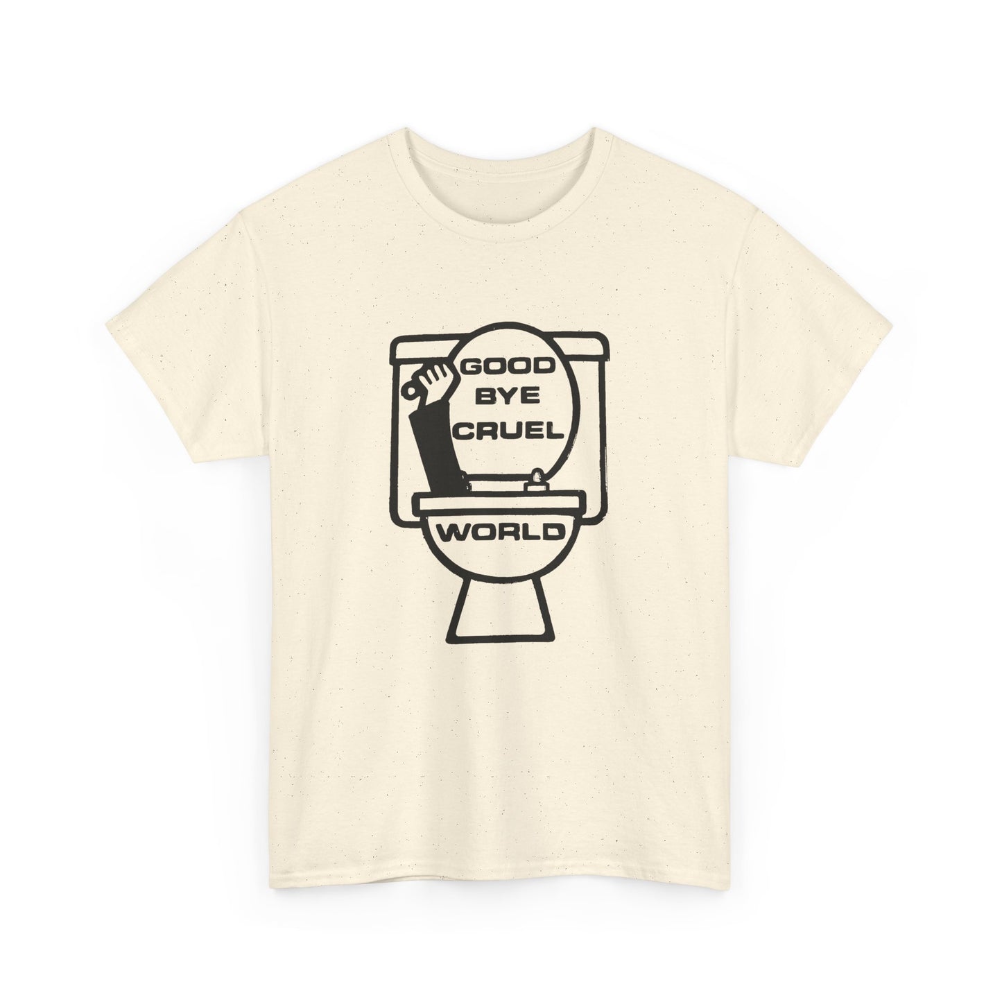 goodbye cruel world vintage reproduction design tshirt