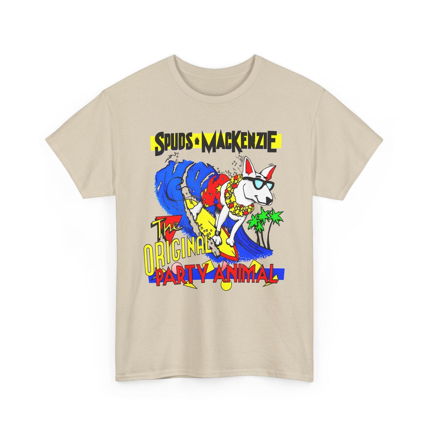 vintage spuds mackenzie the original party animal reproduction tshirt