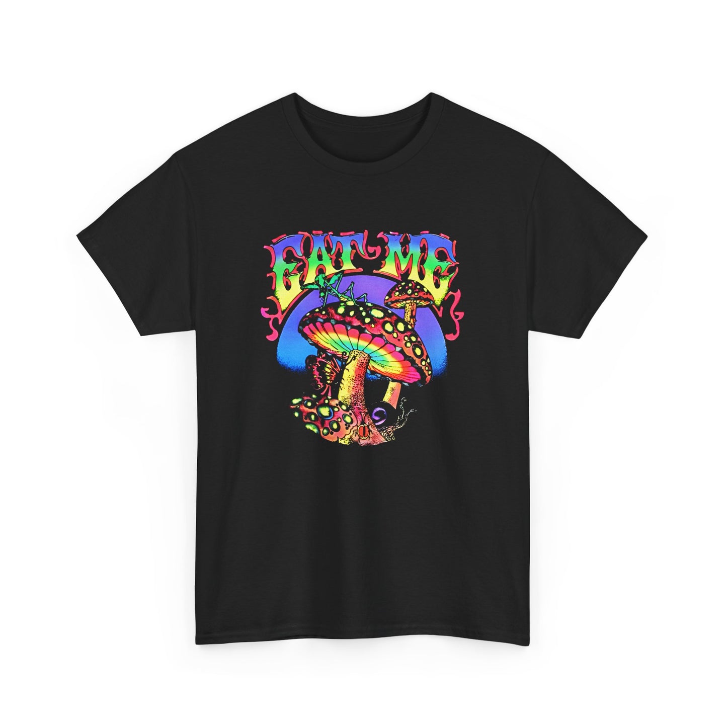 black light magic mushroom vintage reproduction poster tshirt