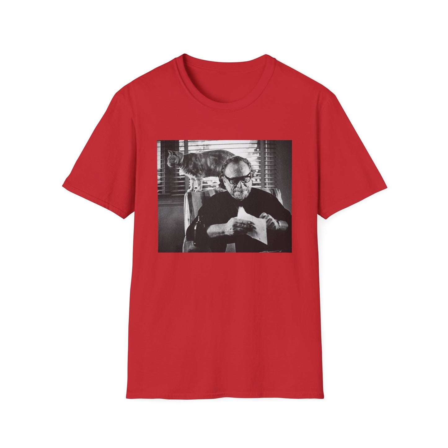 bukowski and butch the cat tshirt