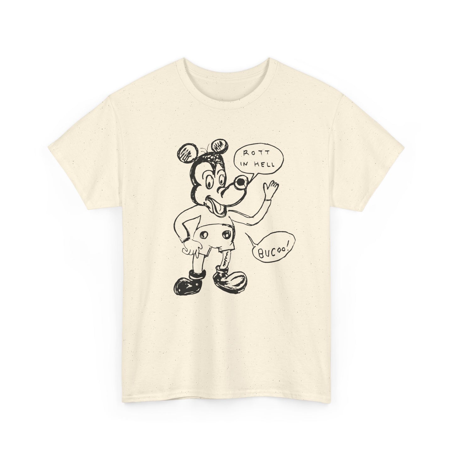 rot in hell bucoo! drawing by daniel johnston custom edit tshirt