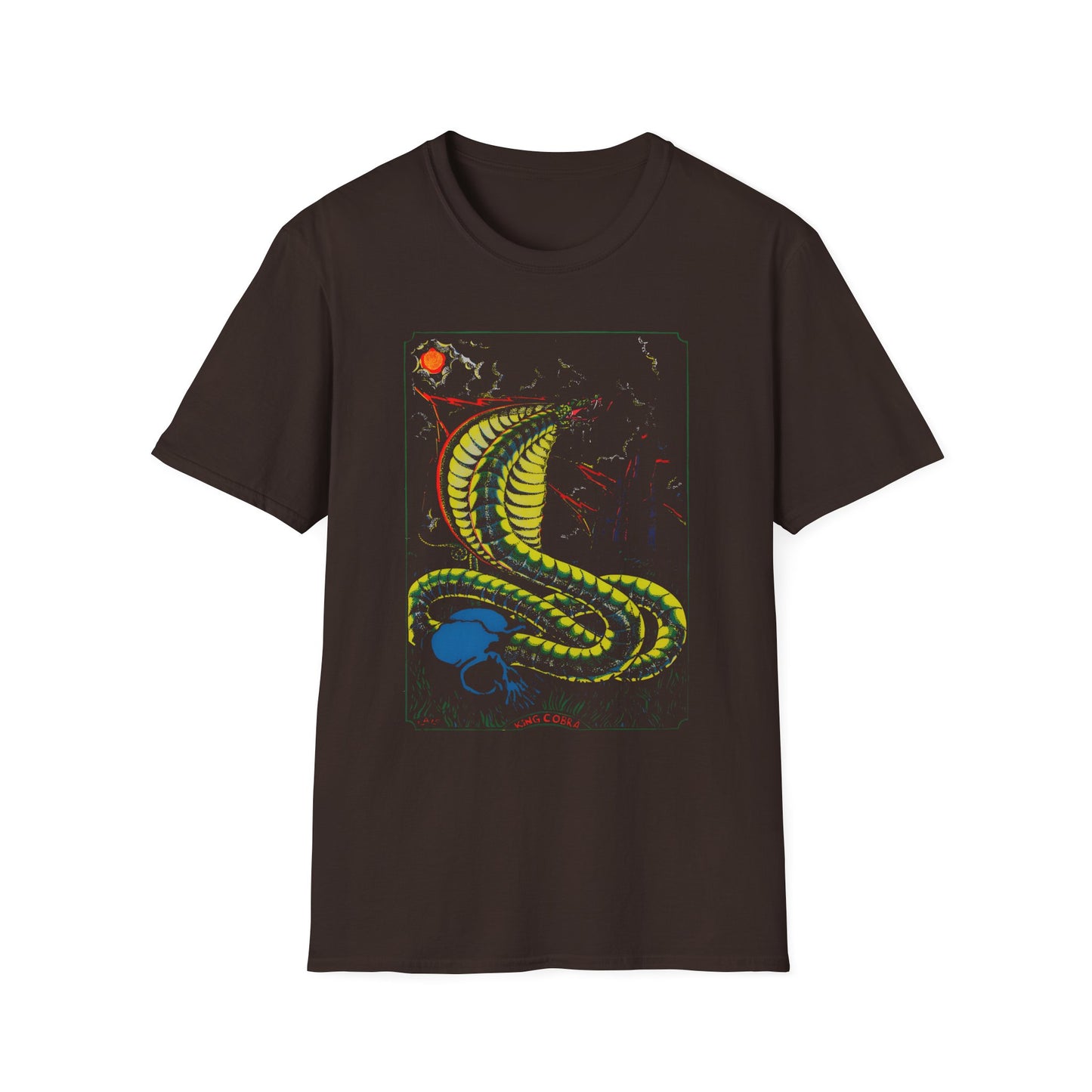 1974 king cobra psychedelic black light poster tshirt