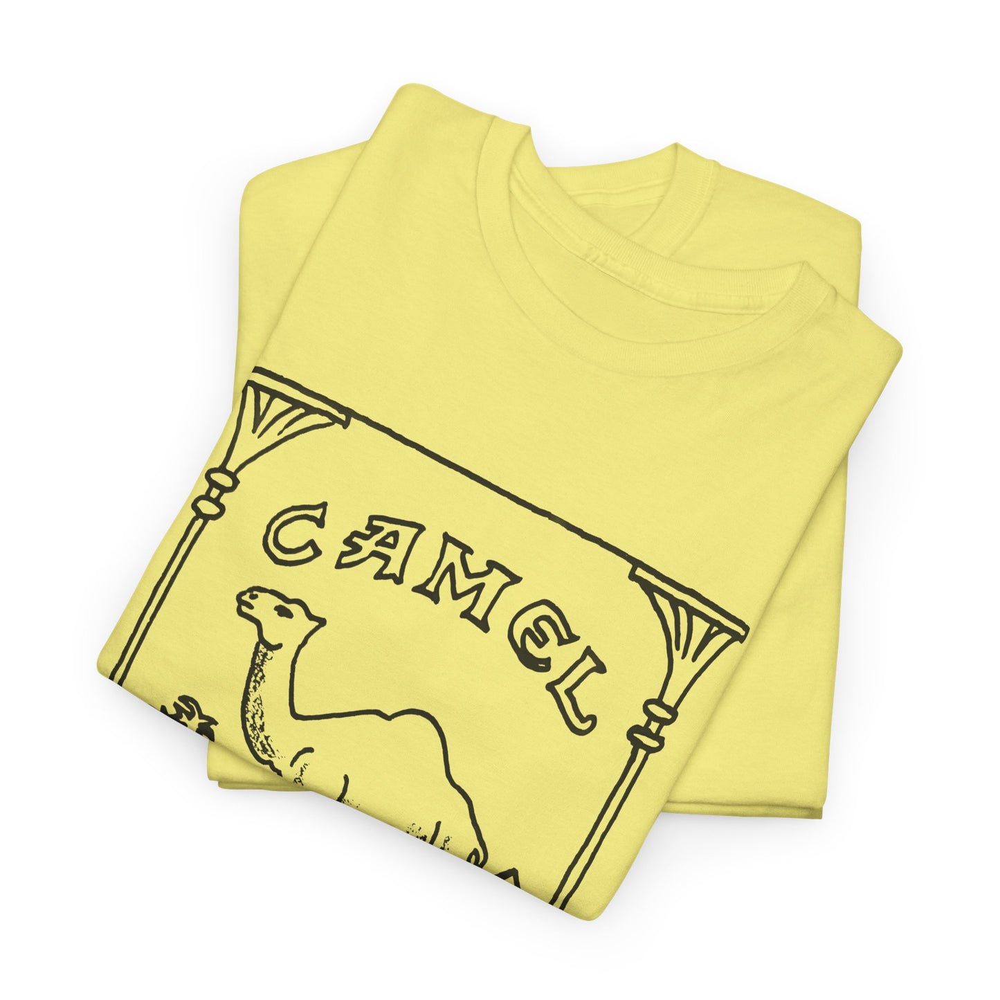 vintage camel cigarettes drawing reproduction tshirt