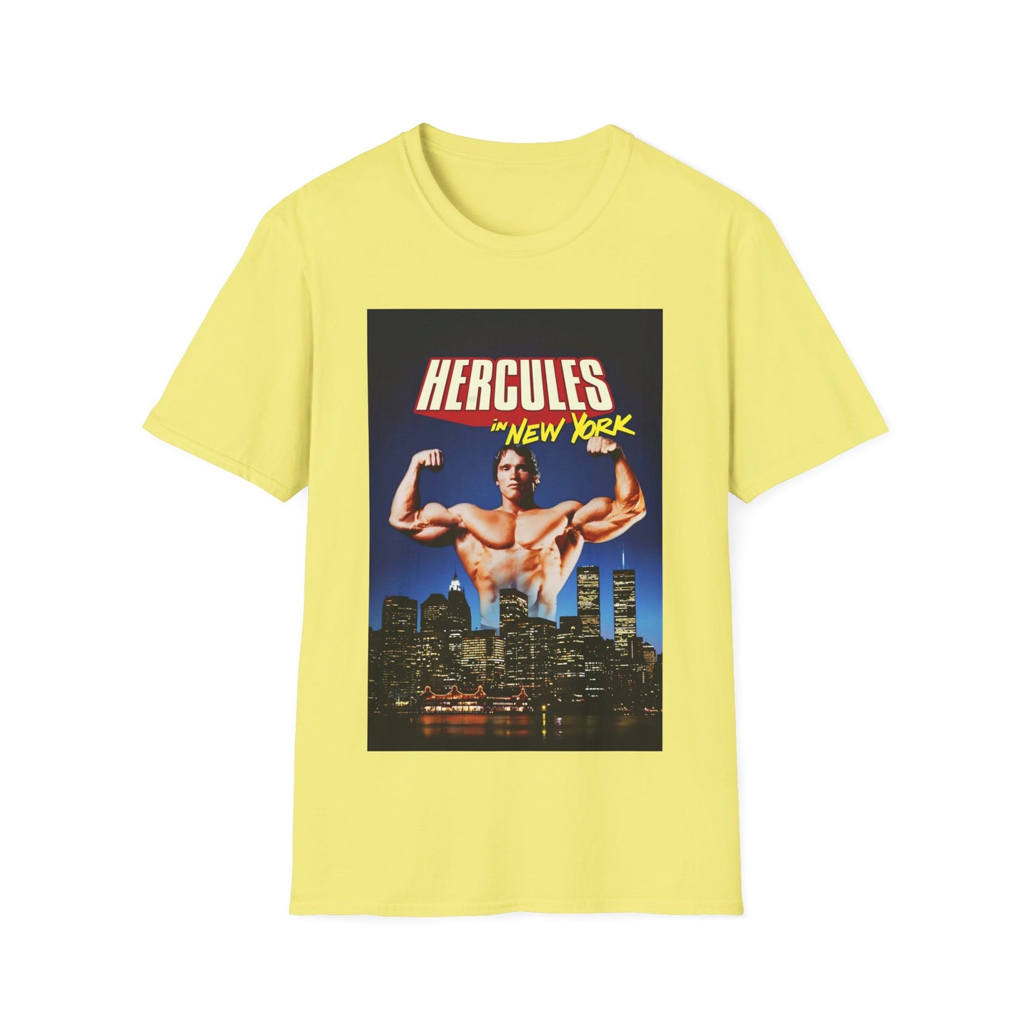 1970 hercules in new york schwarzenegger movie poster tshirt