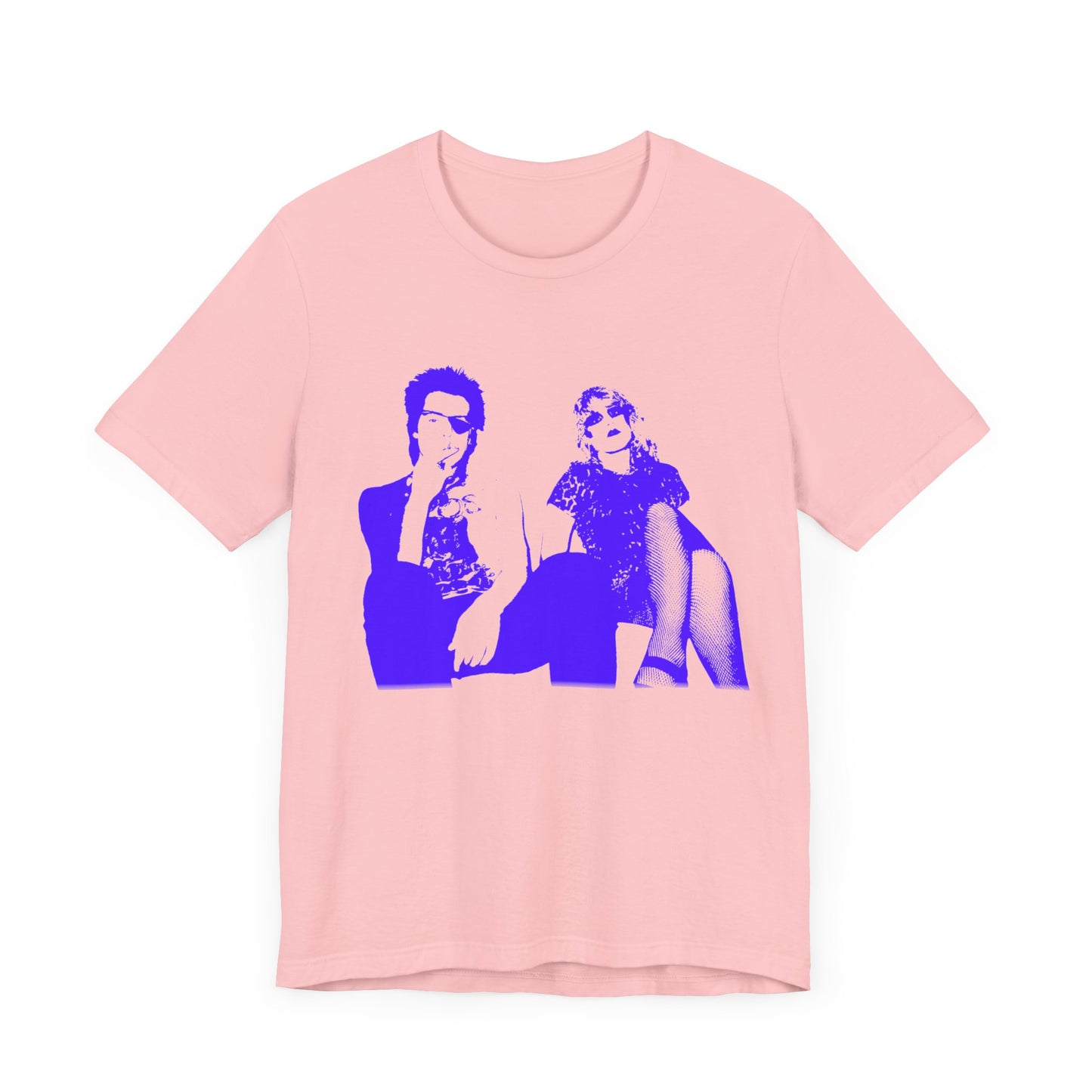 the real sid and nancy purple/blue stencil fan art tshirt