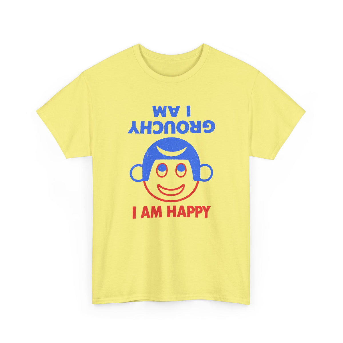 vintage i am grouchy i am happy pin graphic reproduction tshirt