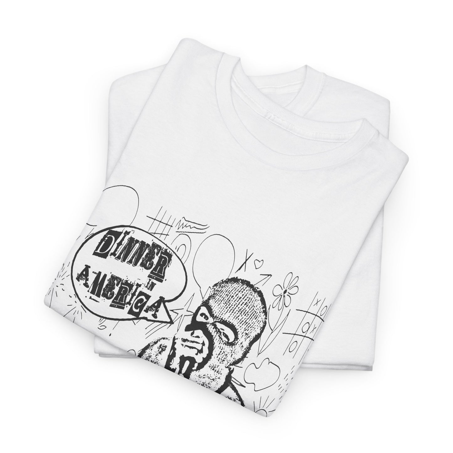 dinner in america john q psyops doodle art fan art tshirt