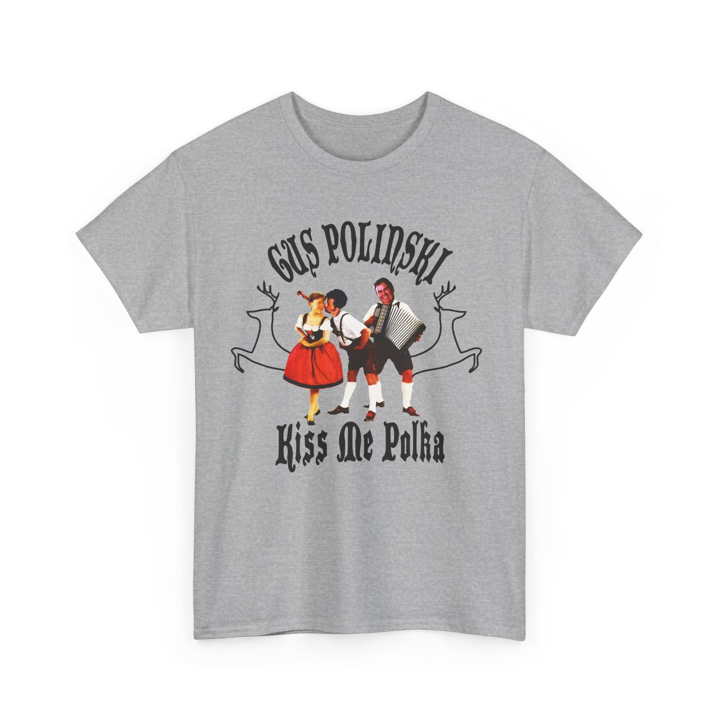 home alone gus polinski (john candy) poker king of the midwest parody album cover for kiss me polka tshirt