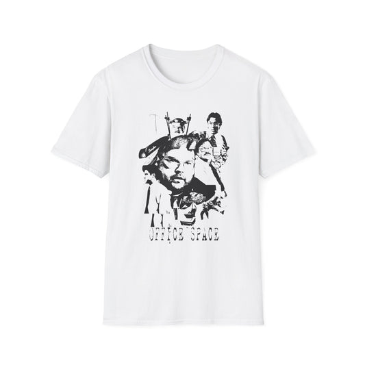 office space 1999 mike judge comedy movie fan art scary collage tshirt