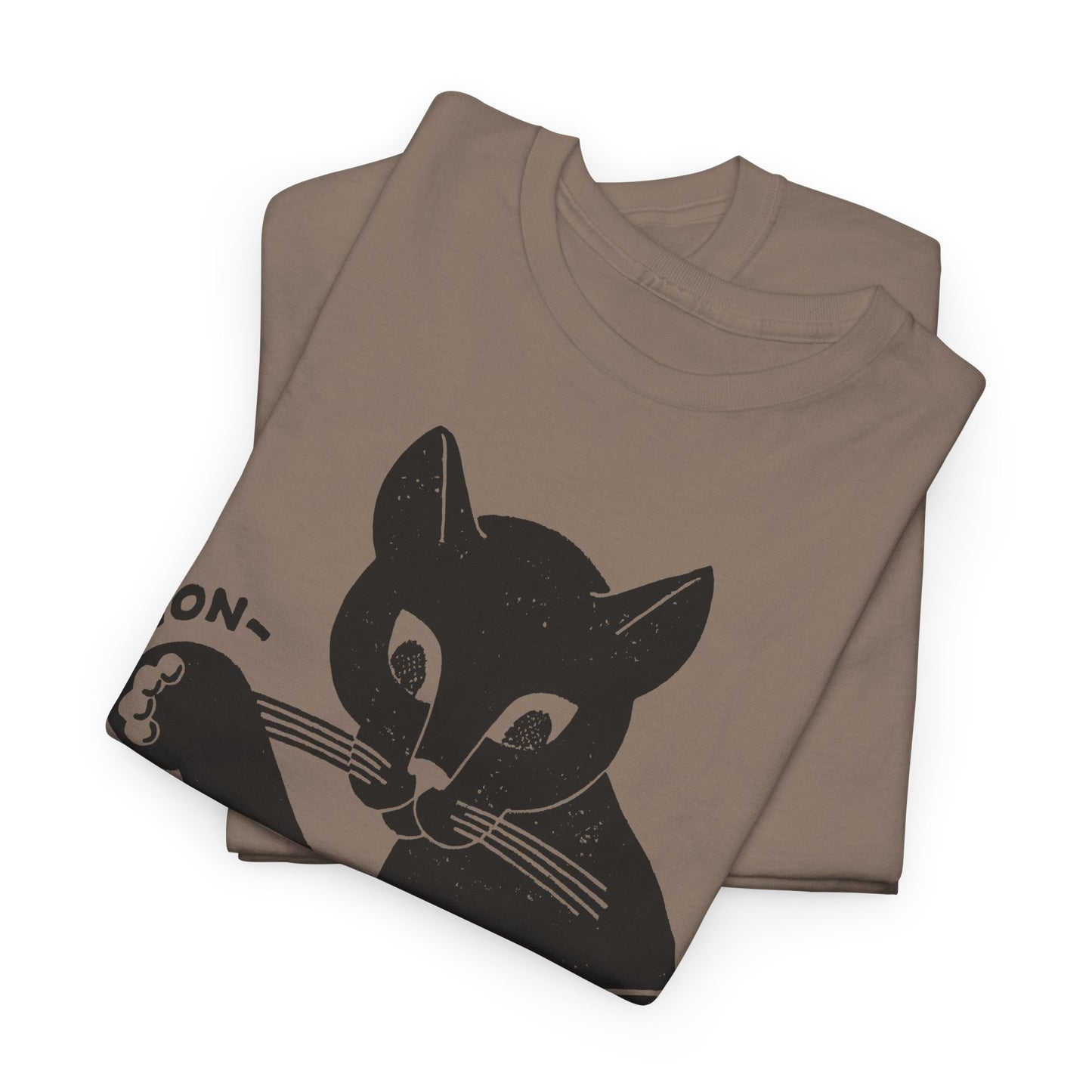 1940s cat's paw rubber heels and soles shoe company logo reproduction tshirt
