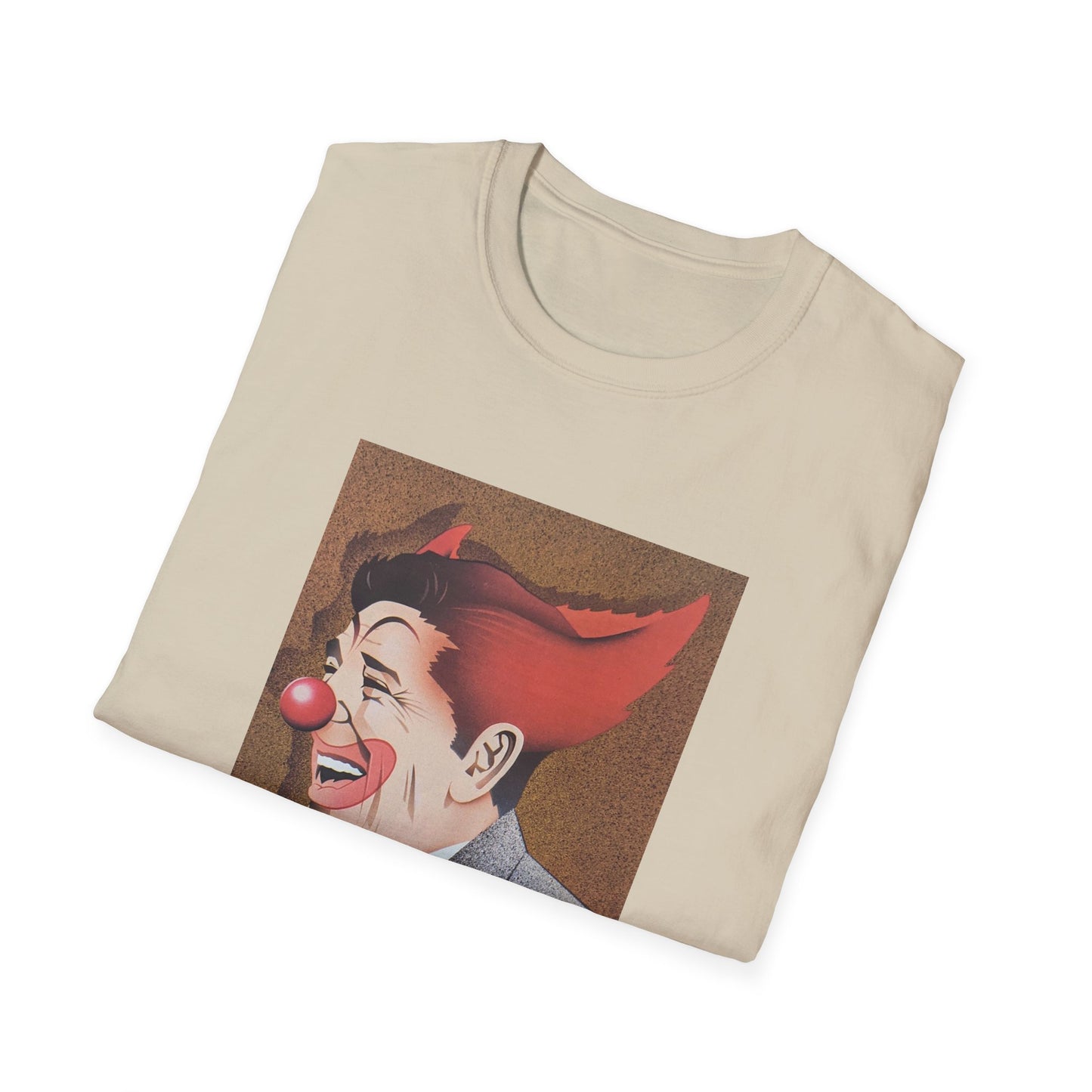 ronald reagan 40th us president clown tshirt