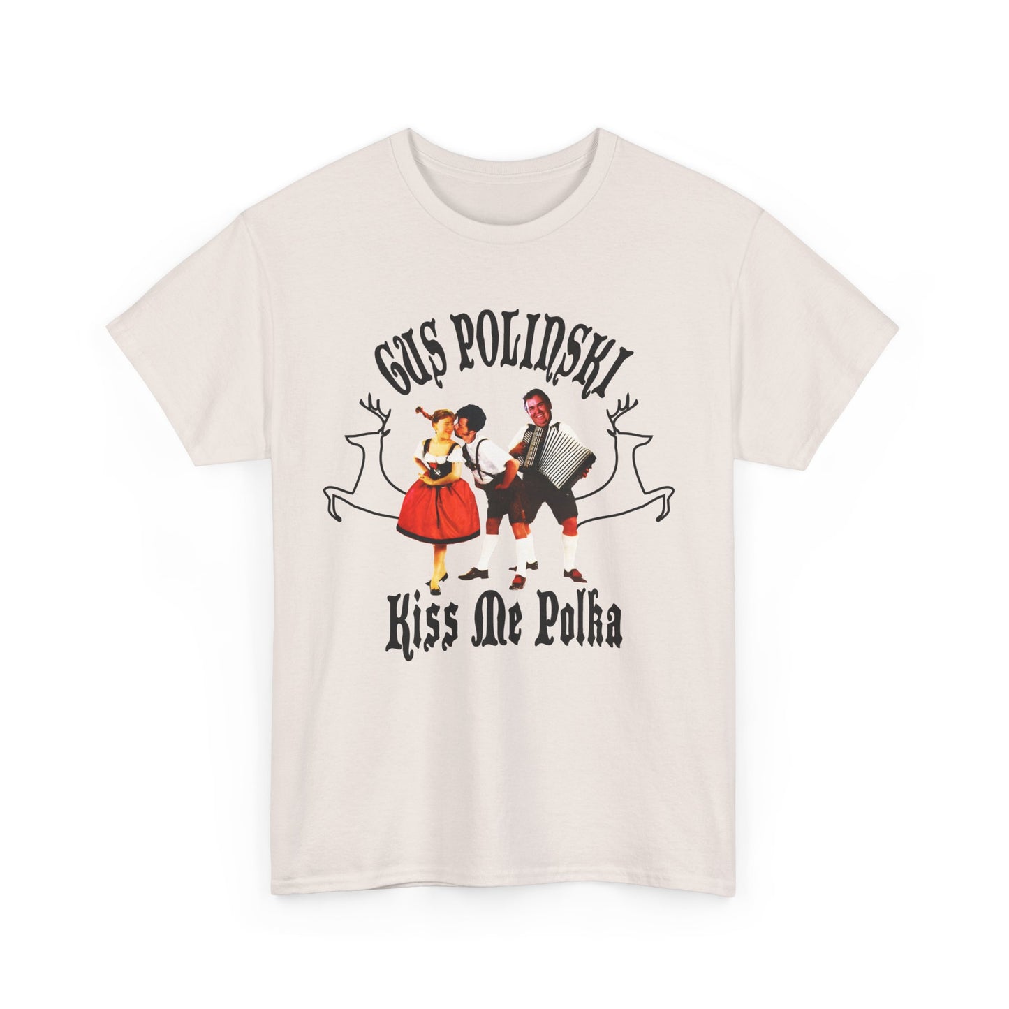 home alone gus polinski (john candy) poker king of the midwest parody album cover for kiss me polka tshirt