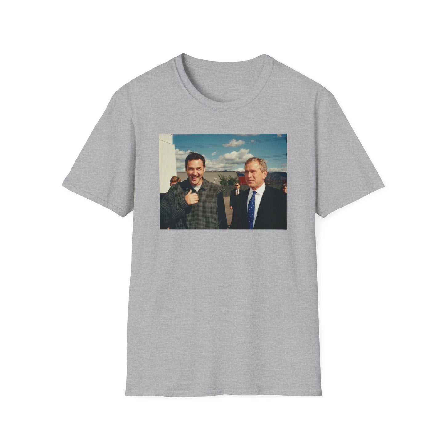 norm macdonald and george bush jr. tshirt