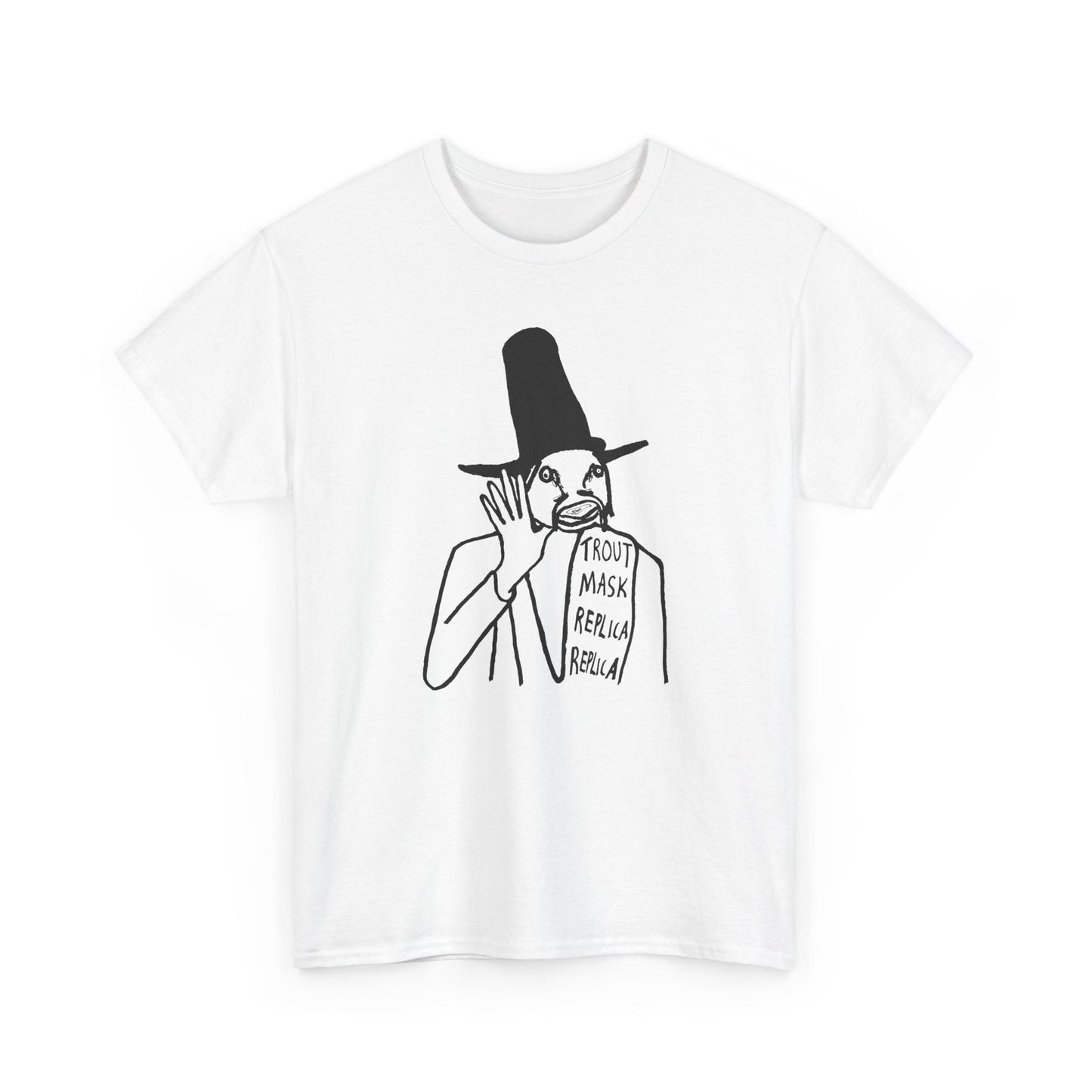 1969 captain beefheart trout mask replica album replica original drawing tshirt