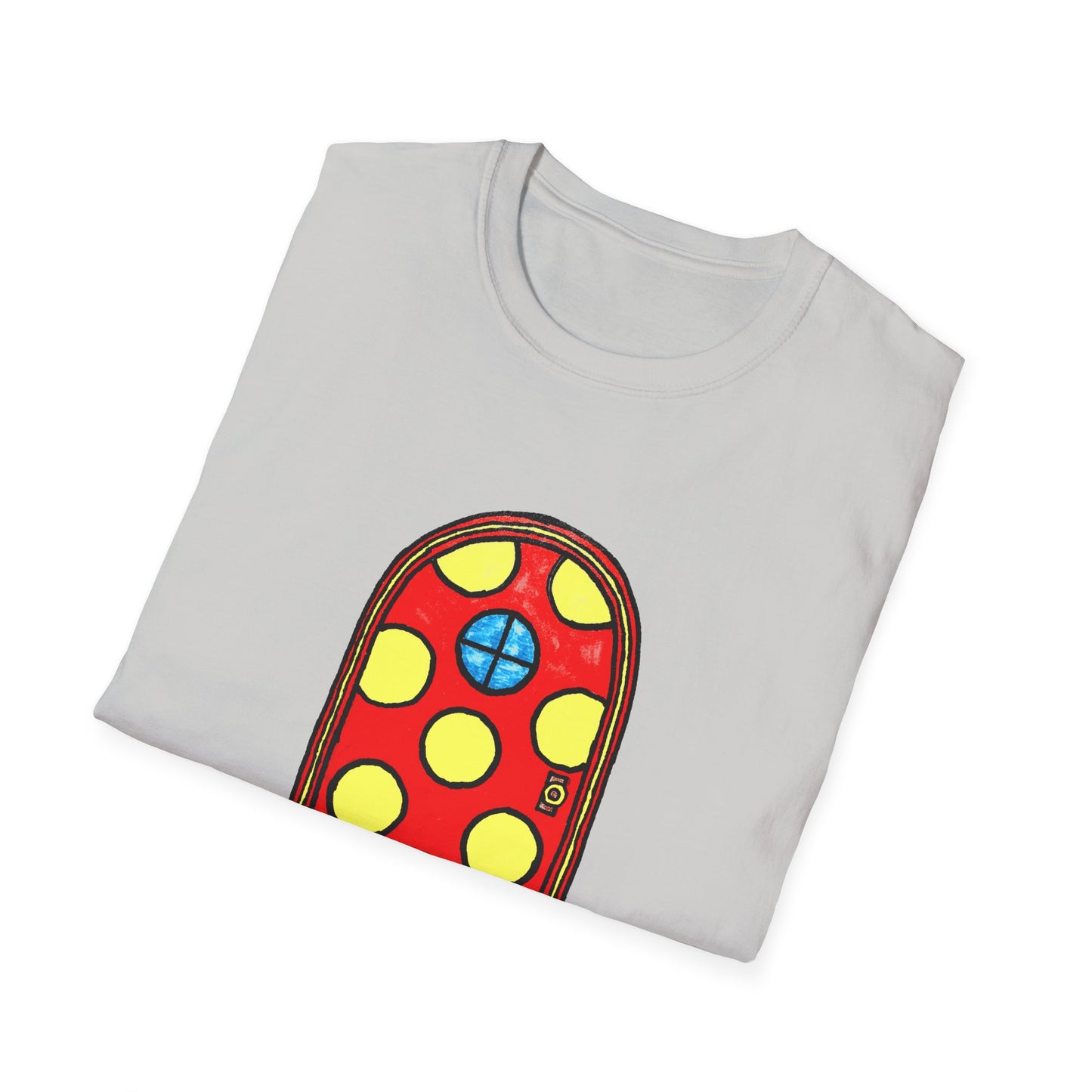 polka dot door original drawing tshirt