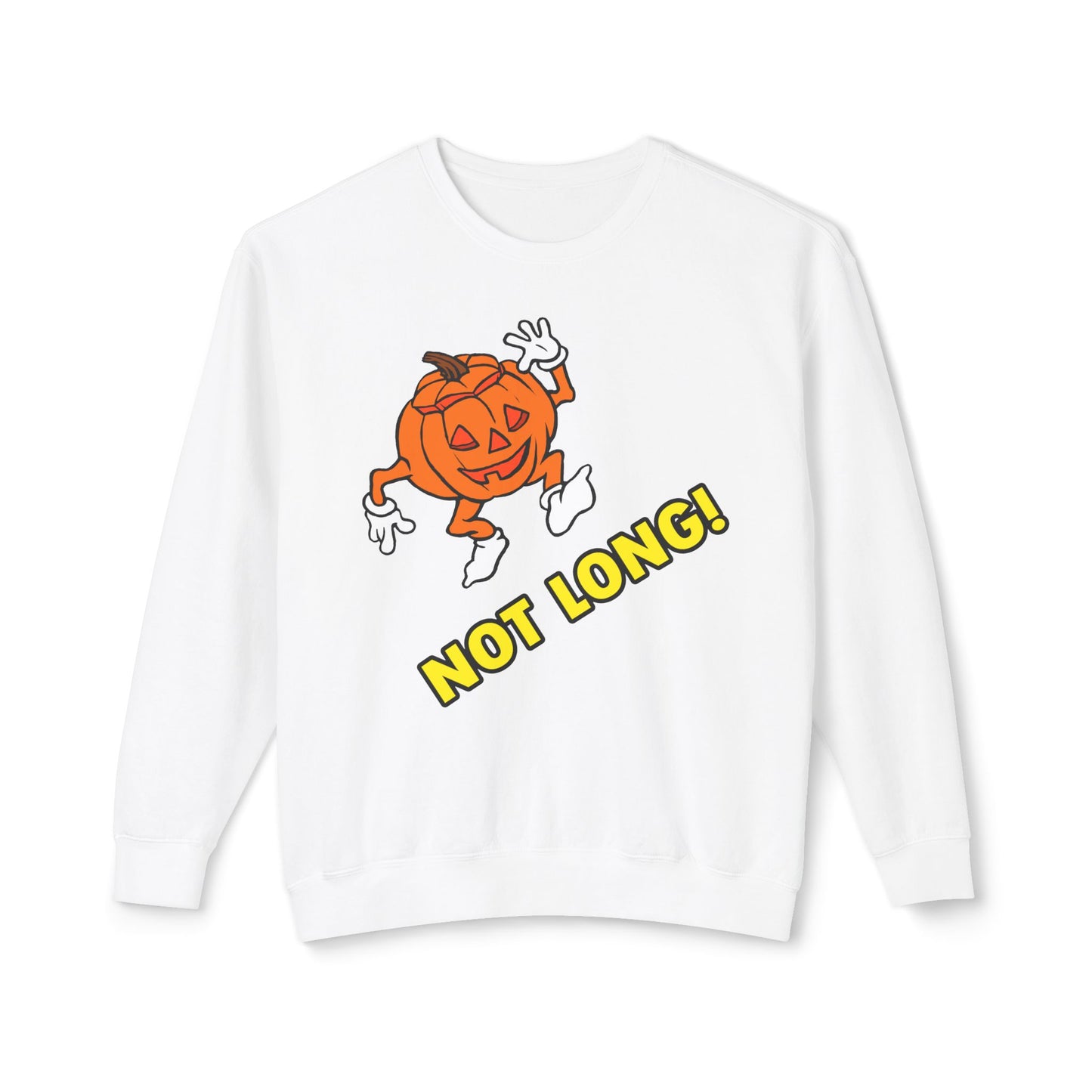 old tv commercial halloween pumpking guy not long custom reproduction 100% cotton sweatshirt